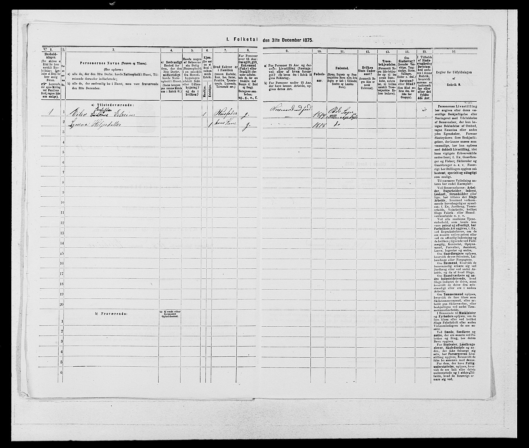 SAB, 1875 census for 1230P Ullensvang, 1875, p. 494