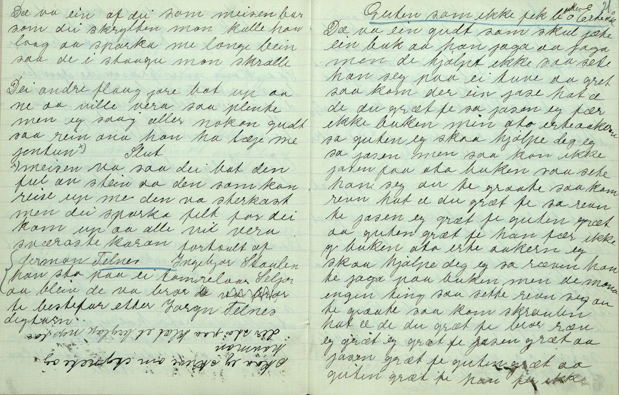 Rikard Berge, TEMU/TGM-A-1003/F/L0007/0029: 251-299 / 279 Oppskrifter av Gunnhild Kivle, Seljord, 1916, p. 20-21