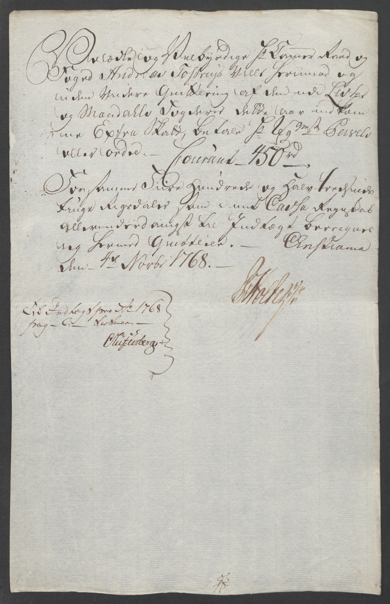 Rentekammeret inntil 1814, Reviderte regnskaper, Fogderegnskap, RA/EA-4092/R45/L2704: Ekstraskatten Lista og Mandal, 1762-1768, p. 226