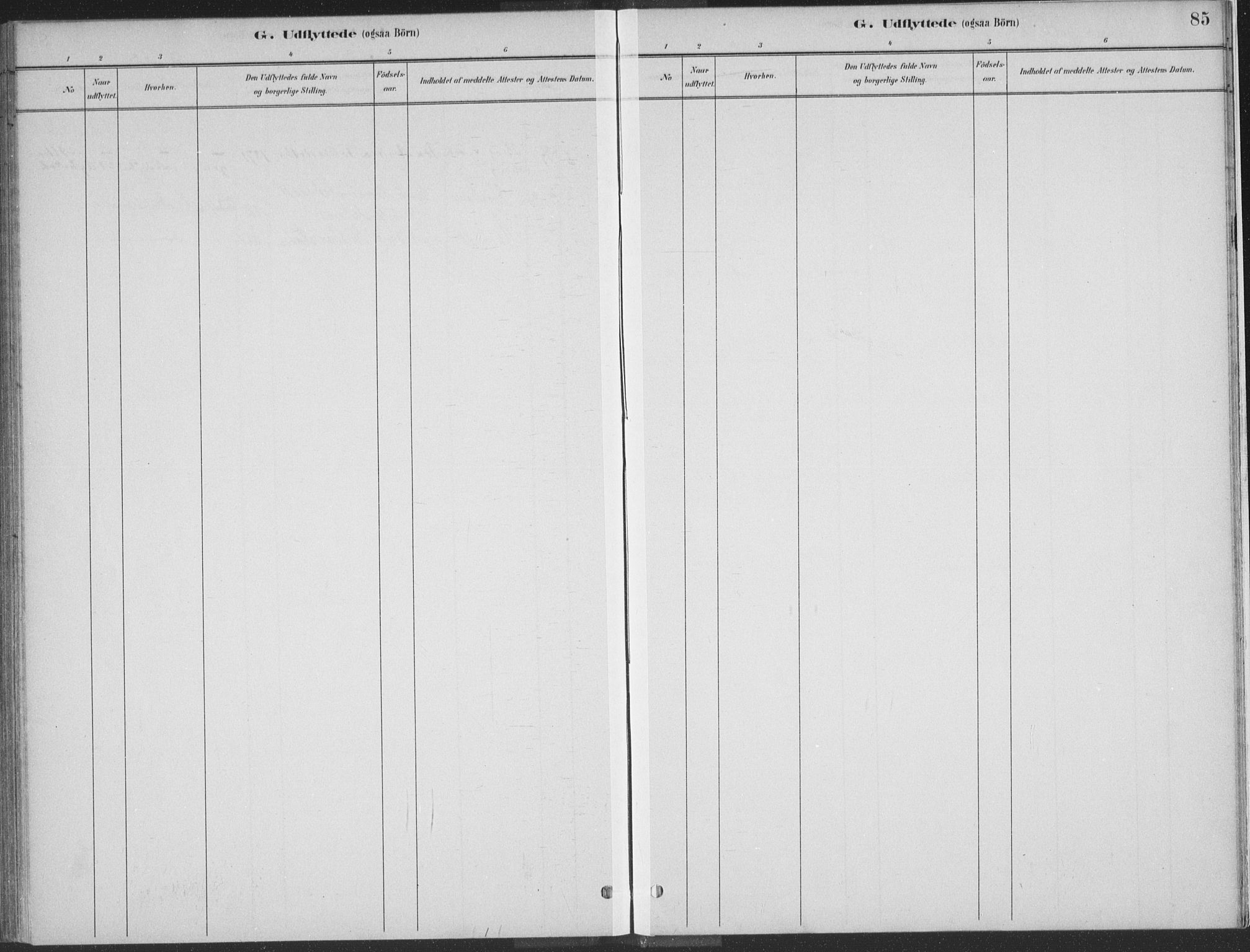 Kvinesdal sokneprestkontor, SAK/1111-0026/F/Fa/Faa/L0004: Parish register (official) no. A 4, 1882-1897, p. 85