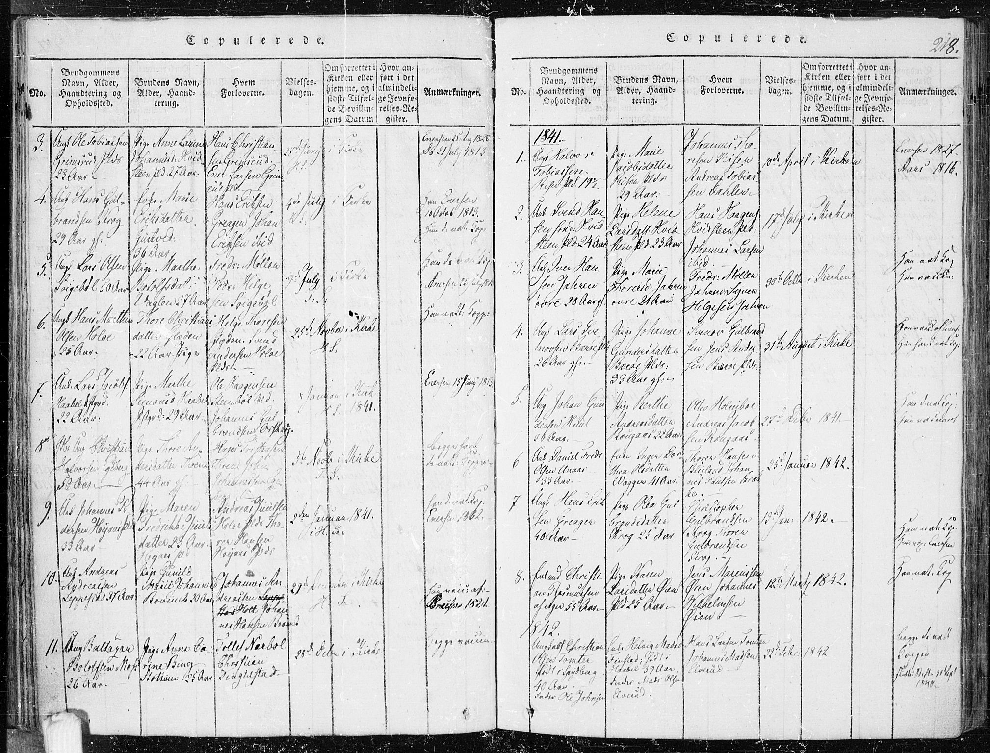 Hobøl prestekontor Kirkebøker, AV/SAO-A-2002/F/Fa/L0002: Parish register (official) no. I 2, 1814-1841, p. 218