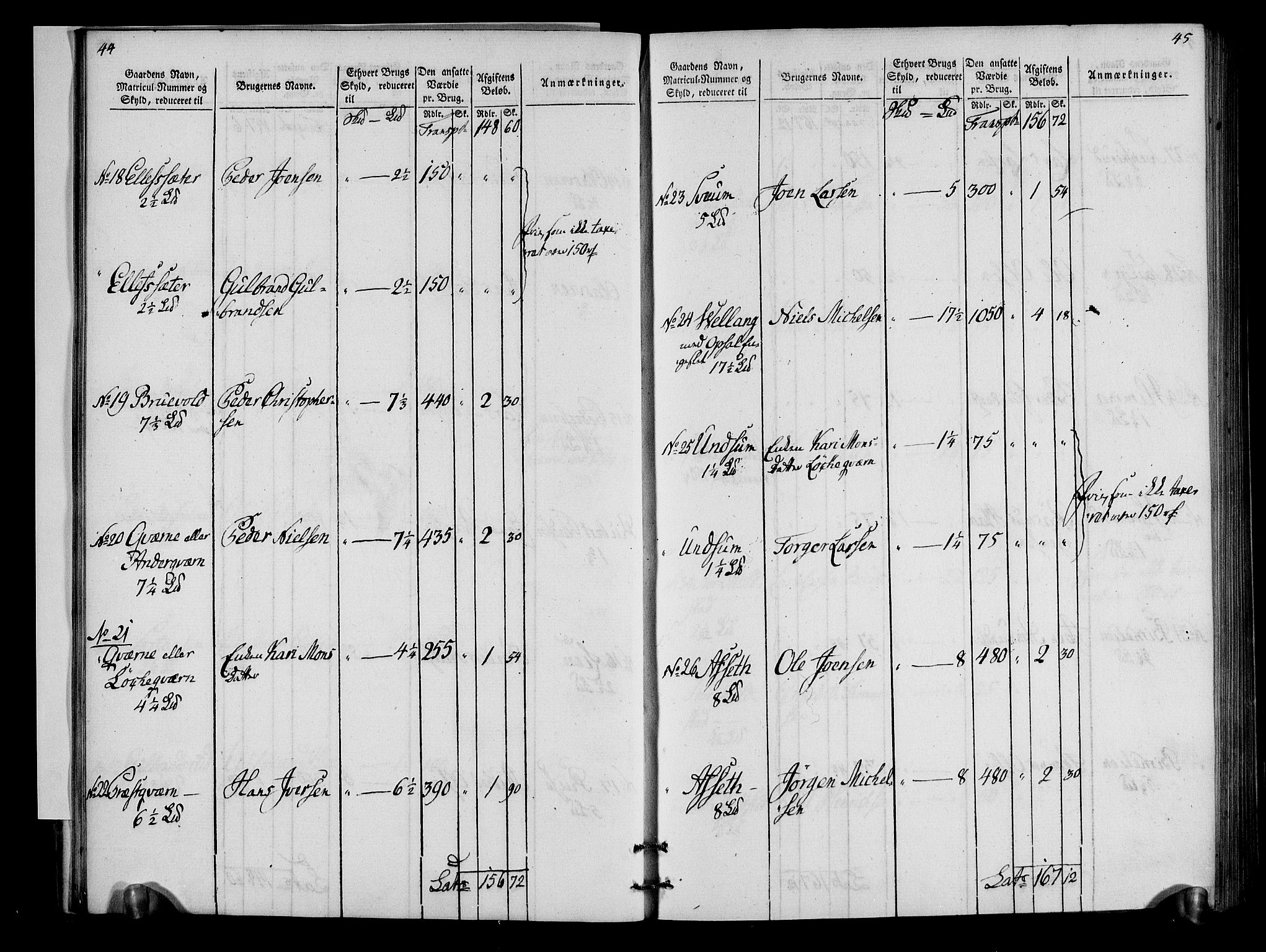 Rentekammeret inntil 1814, Realistisk ordnet avdeling, AV/RA-EA-4070/N/Ne/Nea/L0034: Hedmark fogderi. Oppebørselsregister, 1803-1804, p. 25