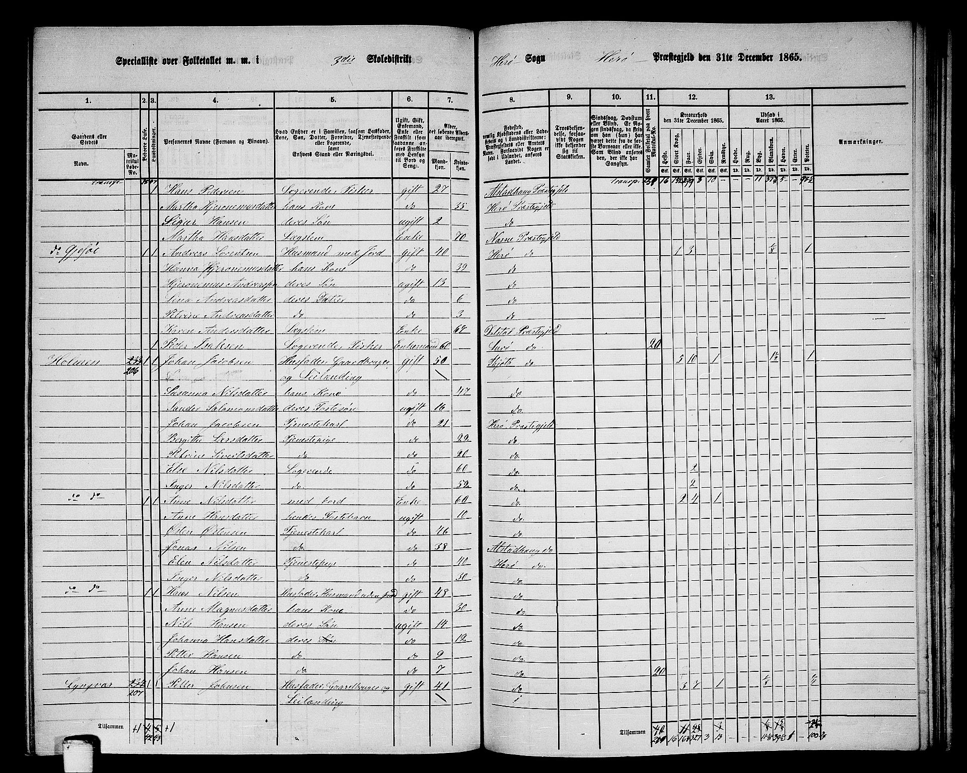 RA, 1865 census for Herøy, 1865, p. 58