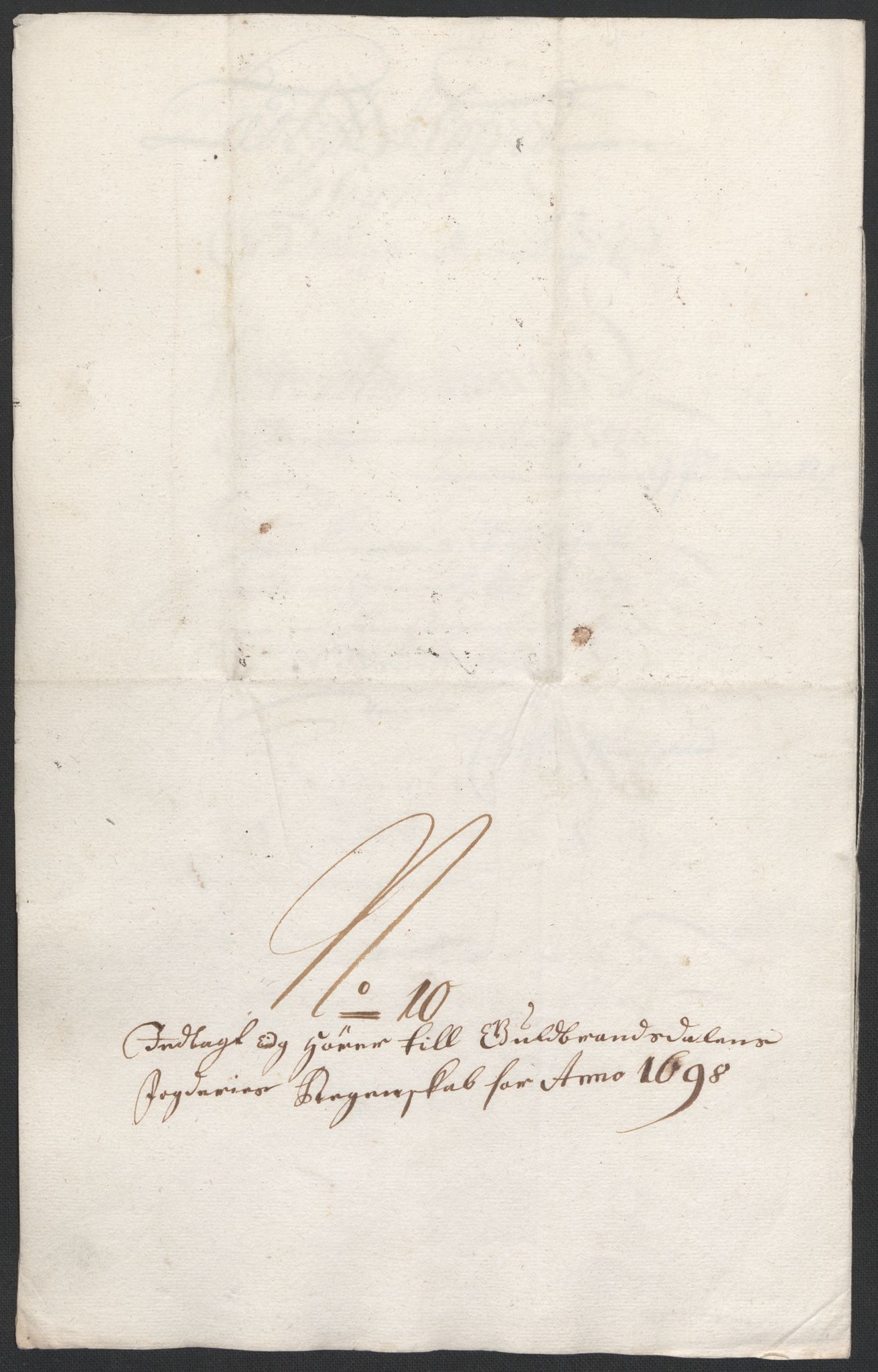 Rentekammeret inntil 1814, Reviderte regnskaper, Fogderegnskap, RA/EA-4092/R17/L1171: Fogderegnskap Gudbrandsdal, 1698, p. 125