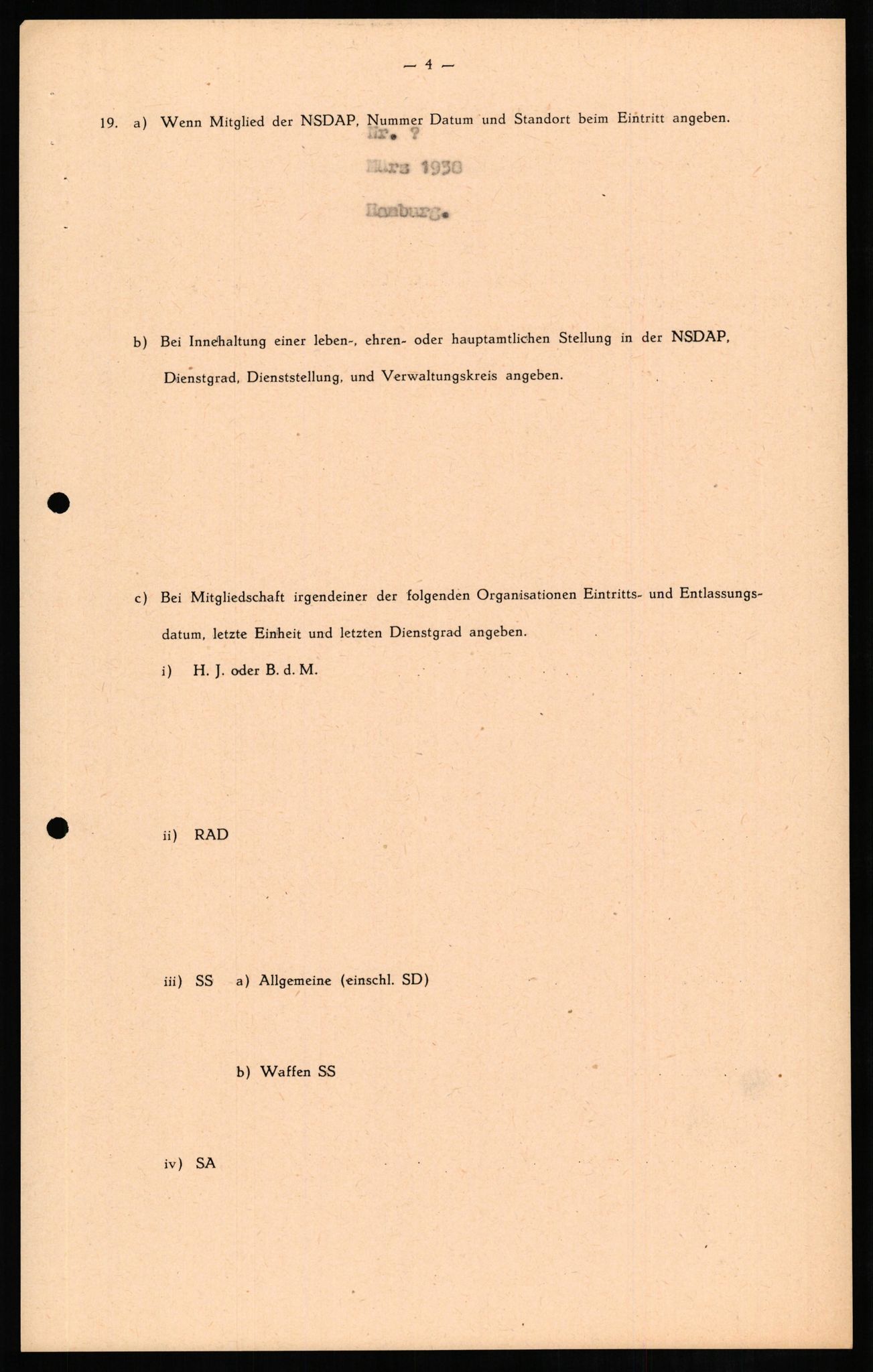 Forsvaret, Forsvarets overkommando II, RA/RAFA-3915/D/Db/L0011: CI Questionaires. Tyske okkupasjonsstyrker i Norge. Tyskere., 1945-1946, p. 381