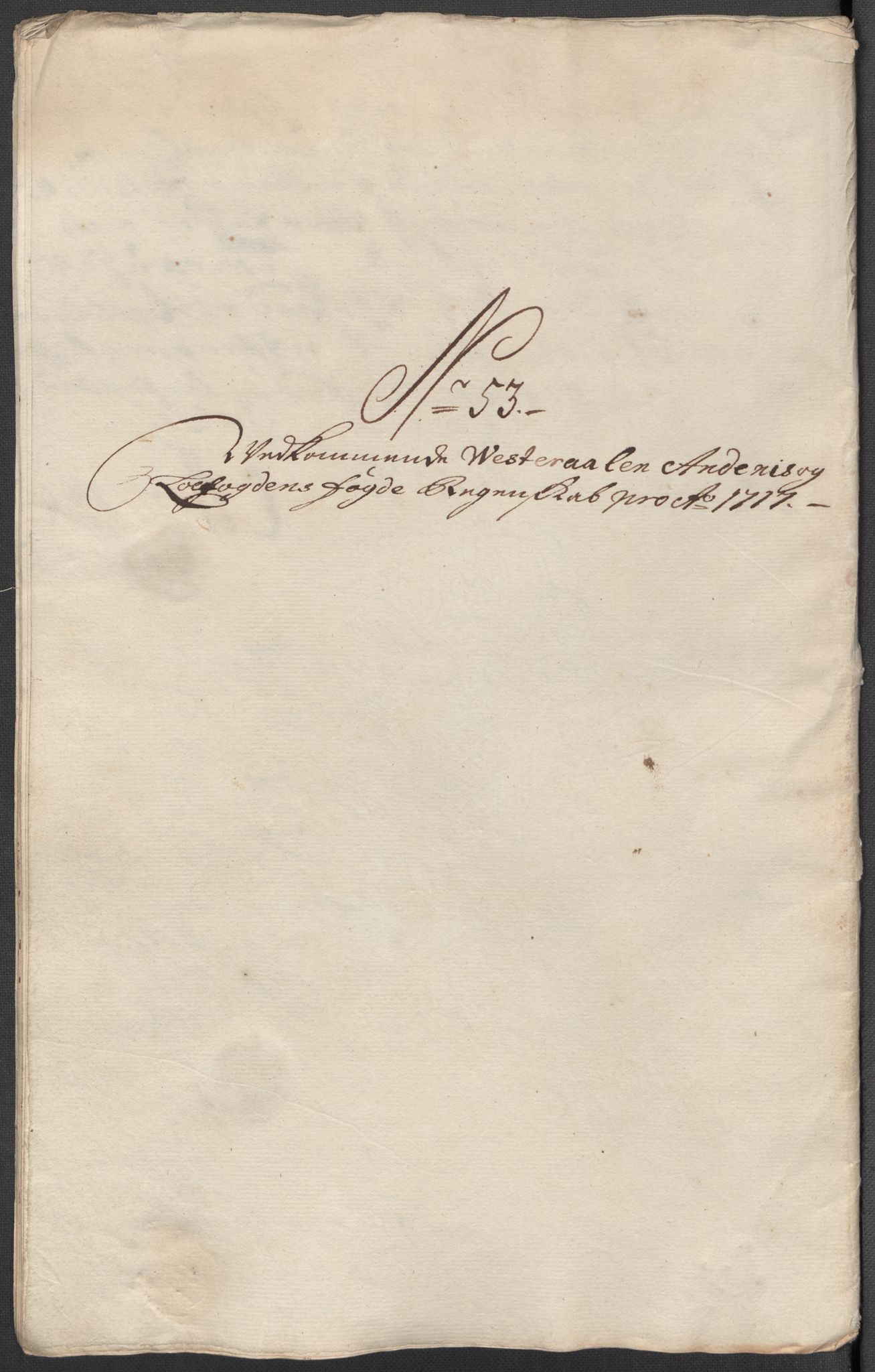 Rentekammeret inntil 1814, Reviderte regnskaper, Fogderegnskap, AV/RA-EA-4092/R67/L4683: Fogderegnskap Vesterålen, Andenes og Lofoten, 1717, p. 279