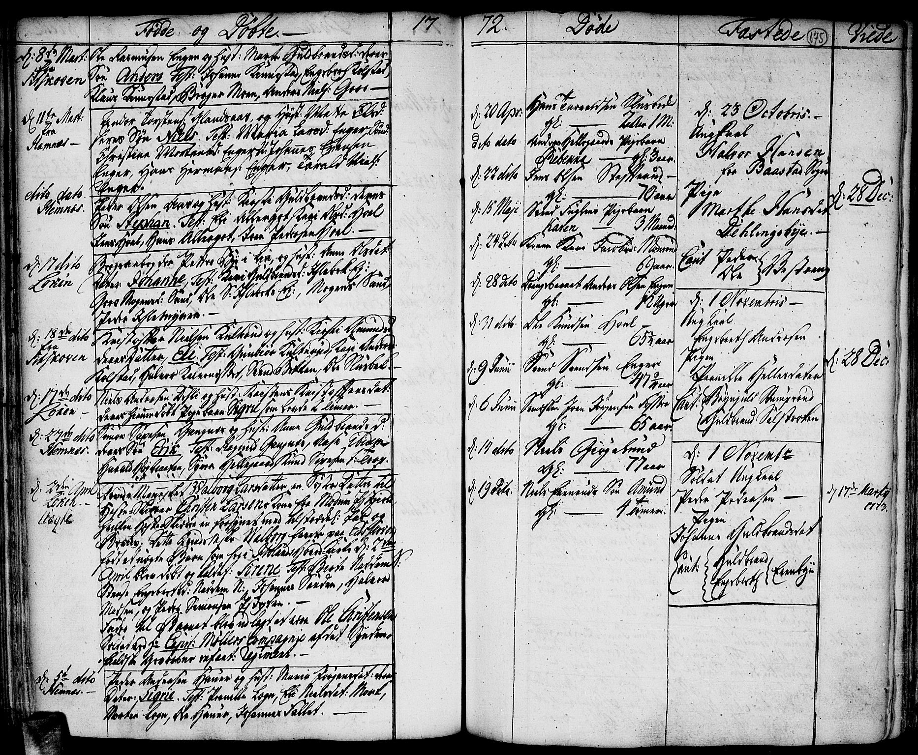 Høland prestekontor Kirkebøker, AV/SAO-A-10346a/F/Fa/L0004: Parish register (official) no. I 4, 1757-1780, p. 175