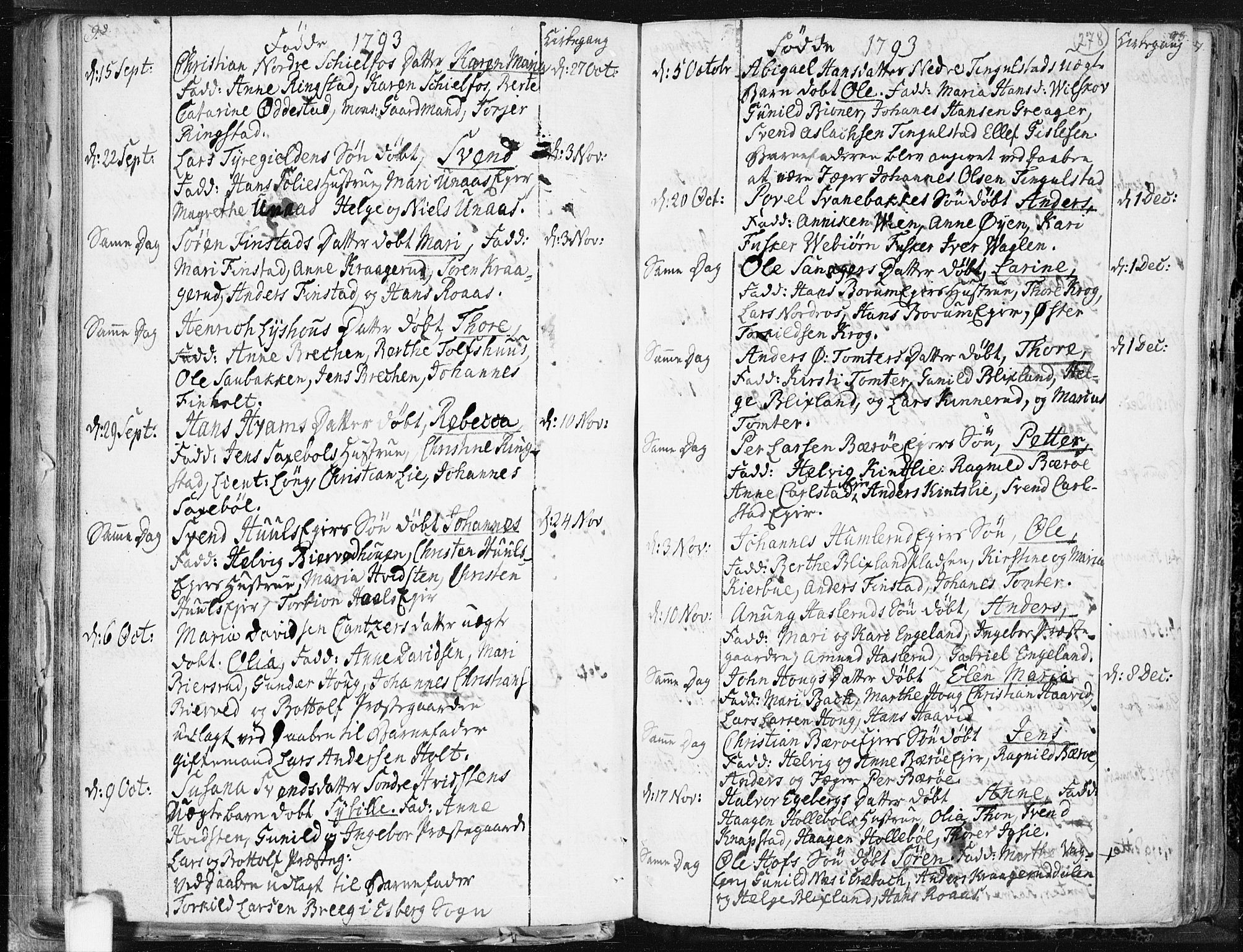 Hobøl prestekontor Kirkebøker, AV/SAO-A-2002/F/Fa/L0001: Parish register (official) no. I 1, 1733-1814, p. 278