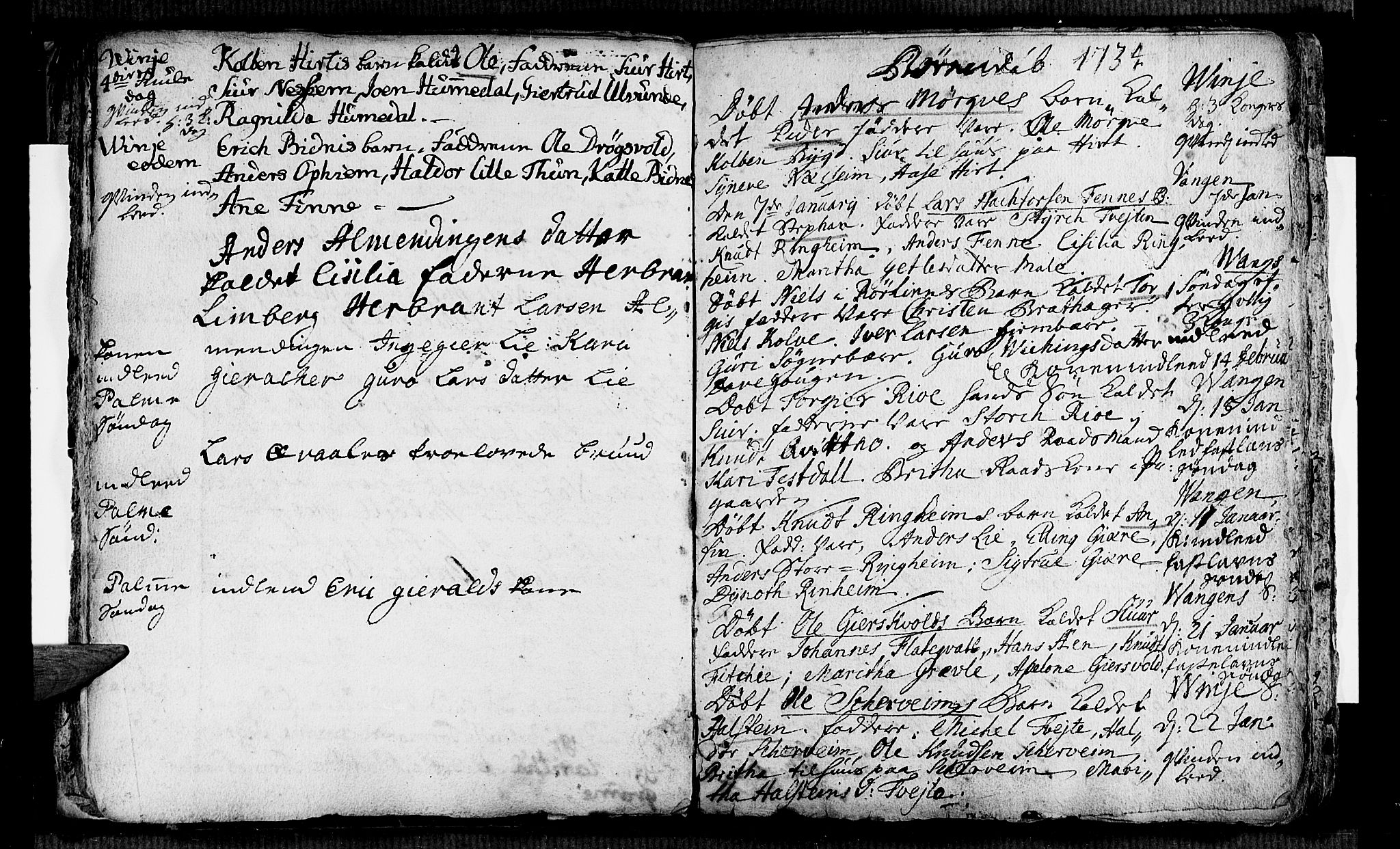 Voss sokneprestembete, AV/SAB-A-79001/H/Haa: Parish register (official) no. A 4, 1732-1736, p. 37