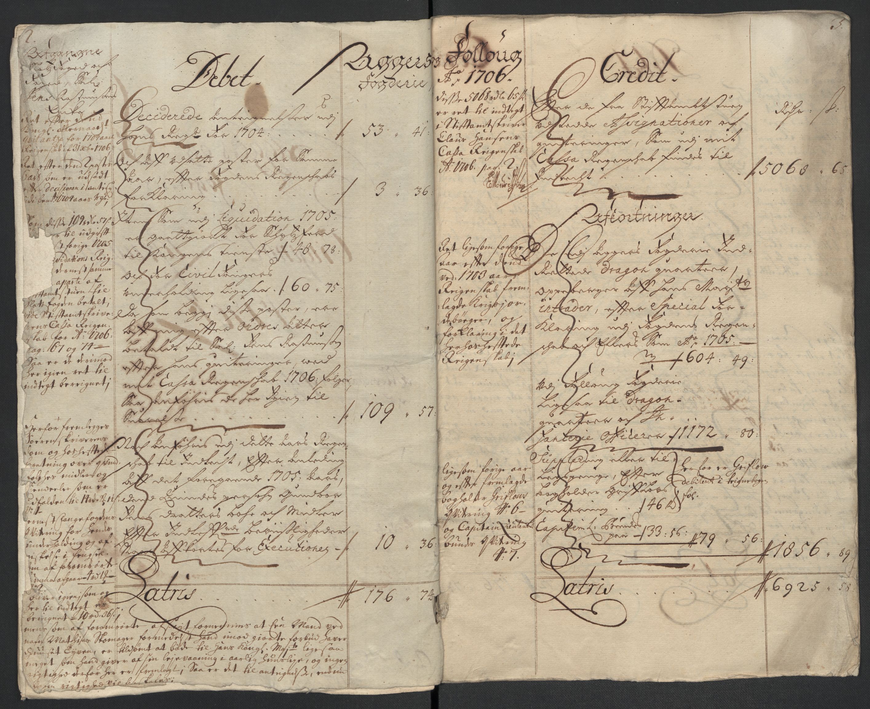 Rentekammeret inntil 1814, Reviderte regnskaper, Fogderegnskap, AV/RA-EA-4092/R10/L0446: Fogderegnskap Aker og Follo, 1705-1706, p. 152