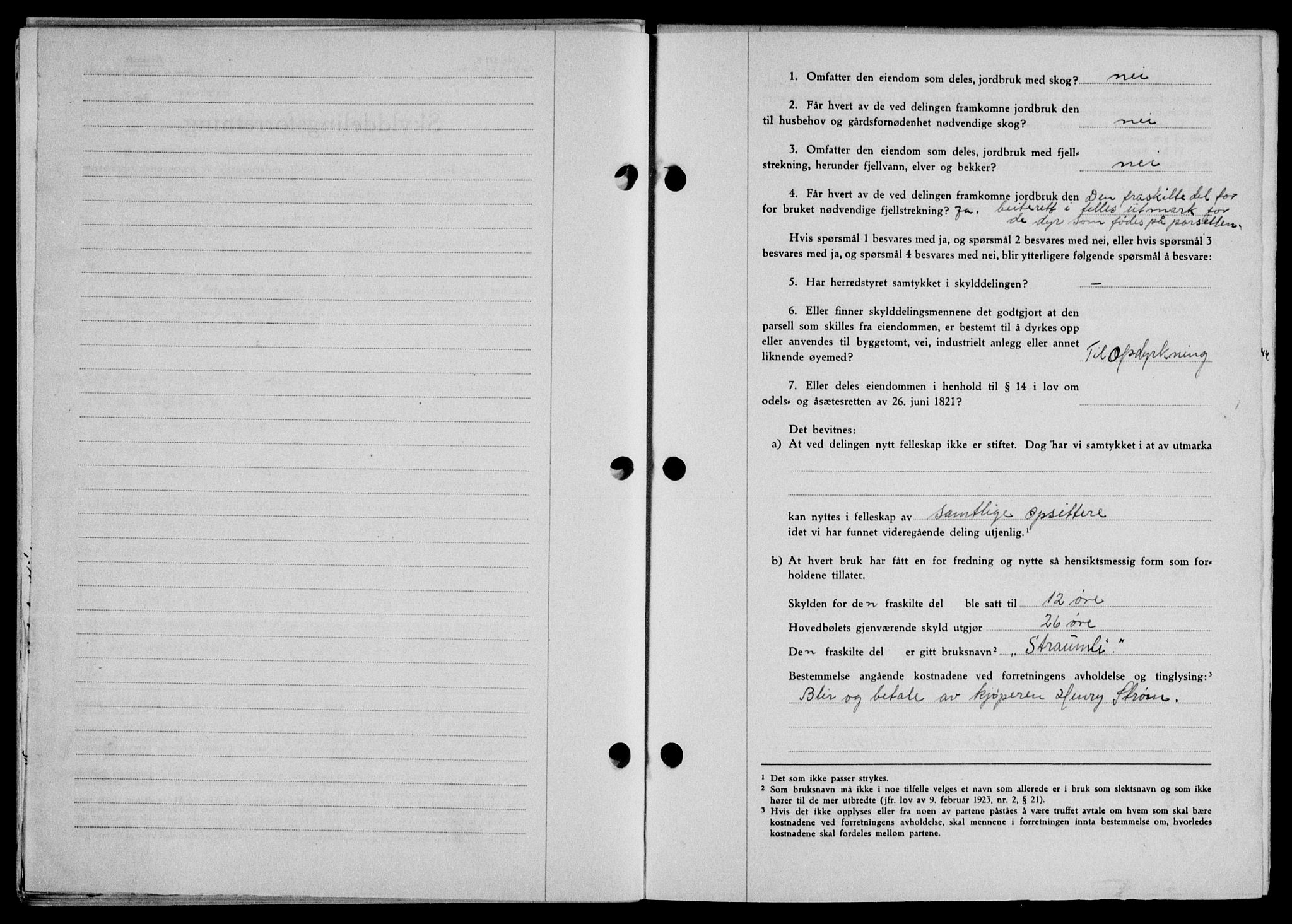Lofoten sorenskriveri, SAT/A-0017/1/2/2C/L0013a: Mortgage book no. 13a, 1944-1946, Diary no: : 1412/1944