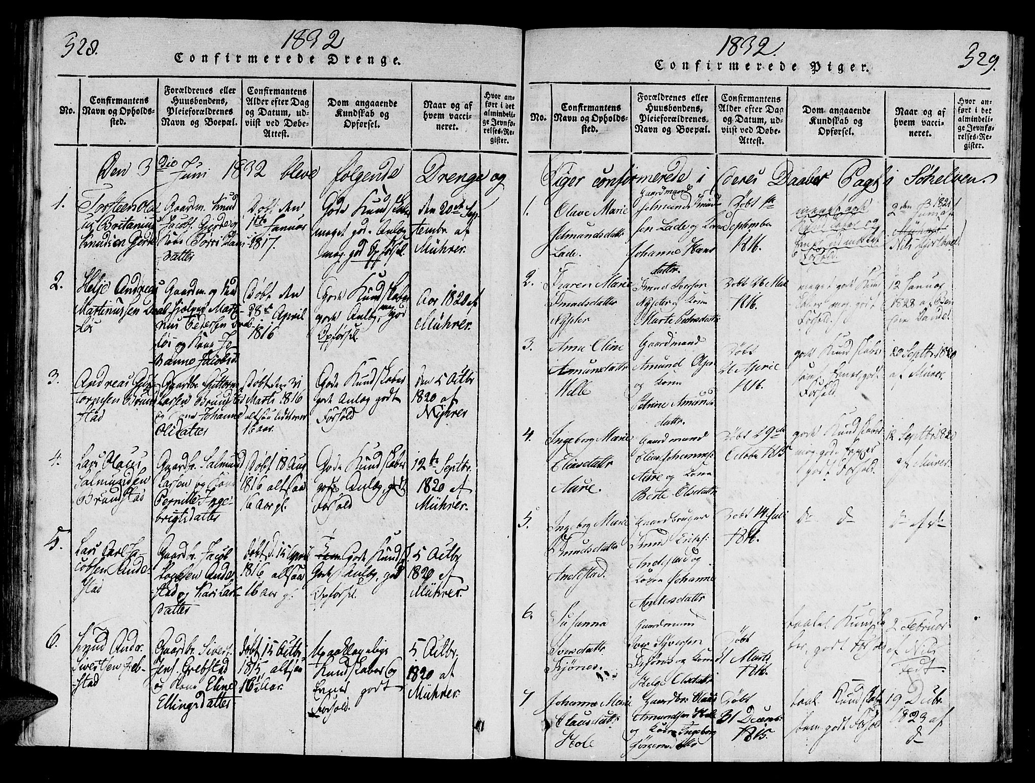 Ministerialprotokoller, klokkerbøker og fødselsregistre - Møre og Romsdal, SAT/A-1454/522/L0310: Parish register (official) no. 522A05, 1816-1832, p. 528-529