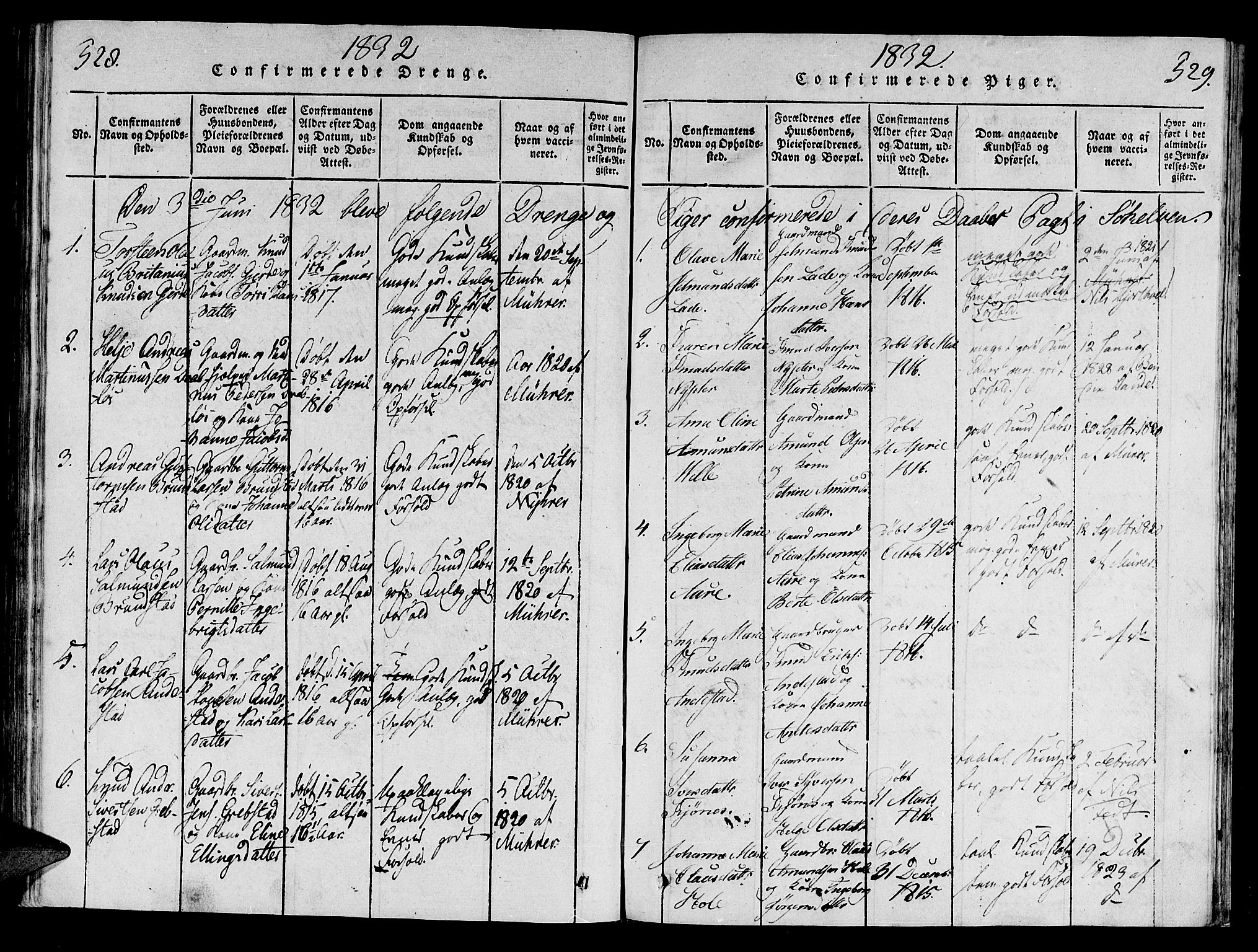 Ministerialprotokoller, klokkerbøker og fødselsregistre - Møre og Romsdal, AV/SAT-A-1454/522/L0310: Parish register (official) no. 522A05, 1816-1832, p. 528-529