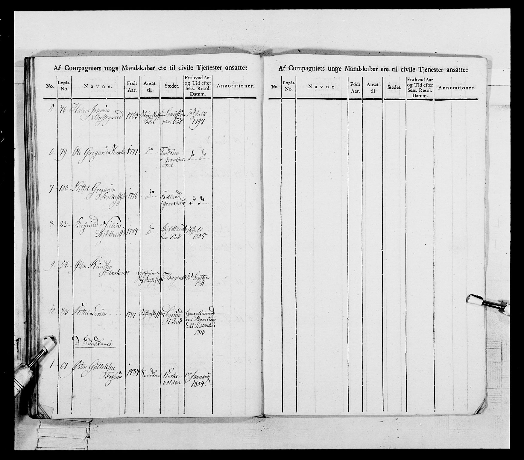 Generalitets- og kommissariatskollegiet, Det kongelige norske kommissariatskollegium, AV/RA-EA-5420/E/Eh/L0118: Telemarkske nasjonale infanteriregiment, 1814, p. 458