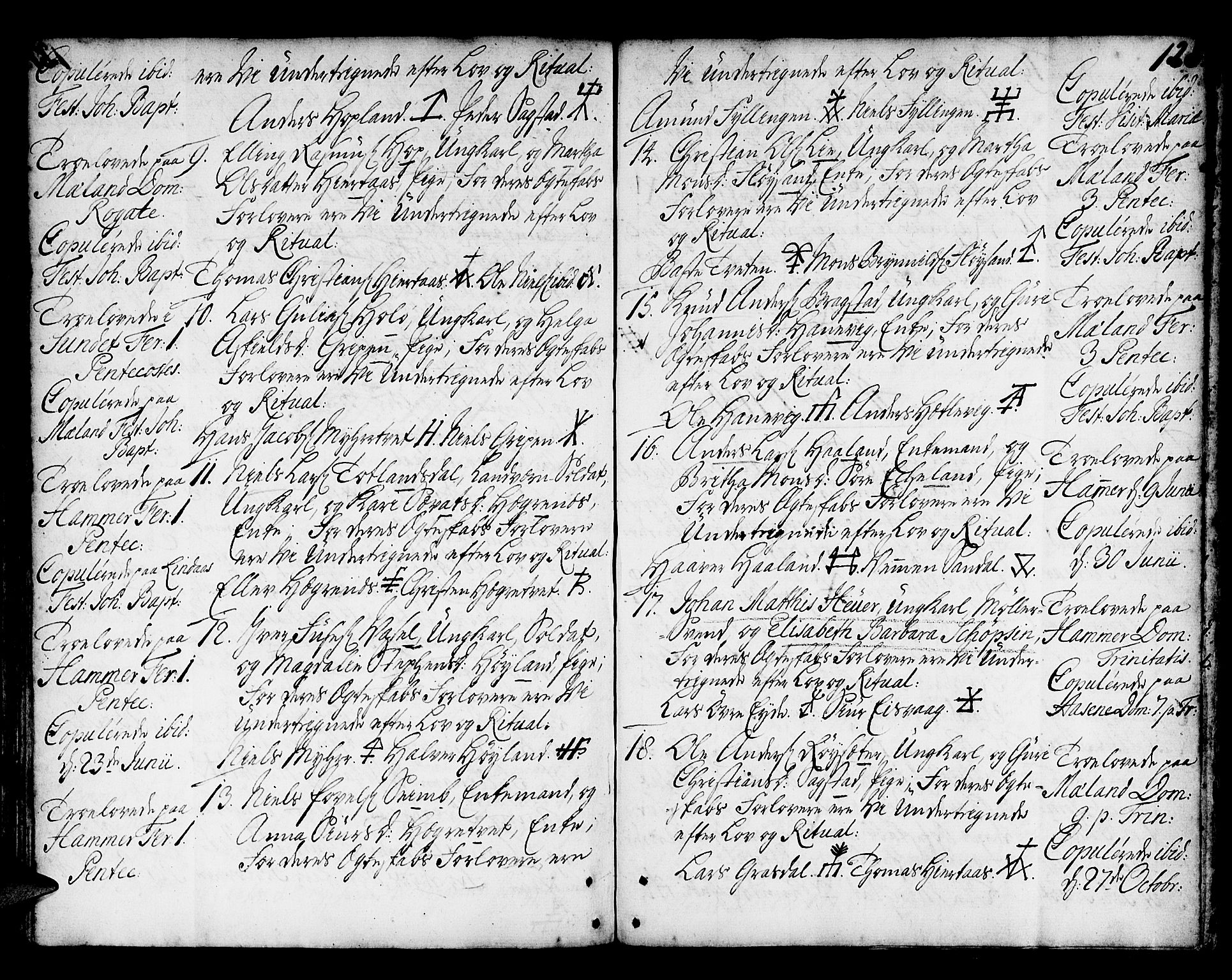 Hamre sokneprestembete, SAB/A-75501/H/Ha/Haa/Haaa/L0006: Parish register (official) no. A 6, 1750-1761, p. 128
