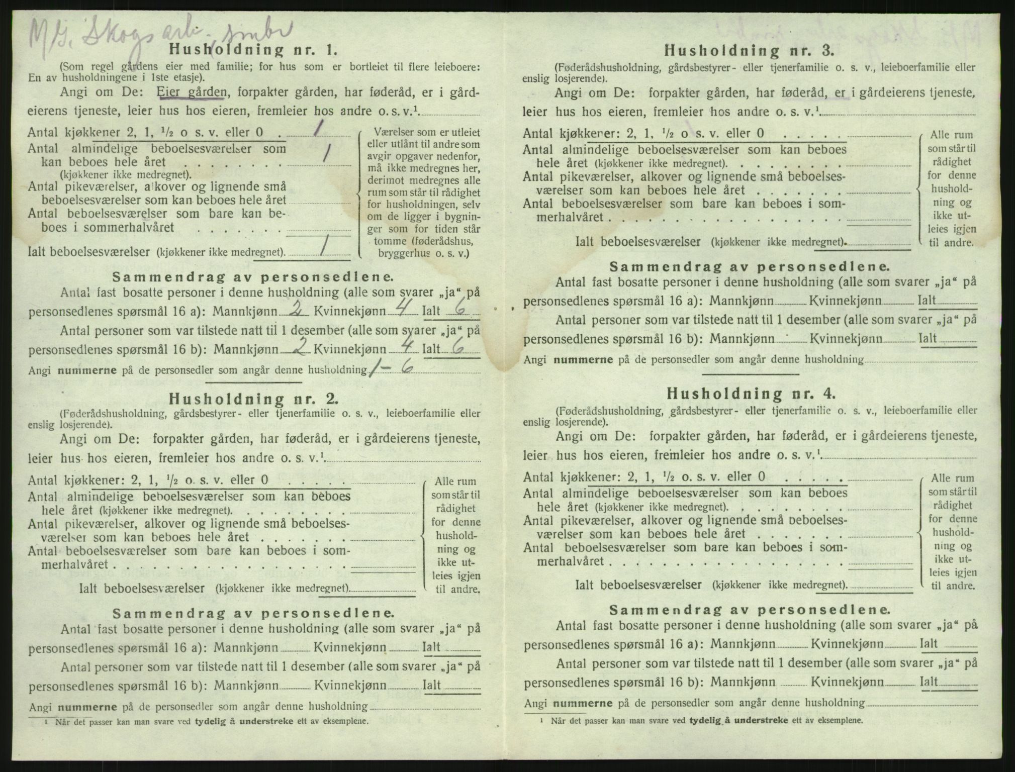 SAKO, 1920 census for Brunlanes, 1920, p. 764