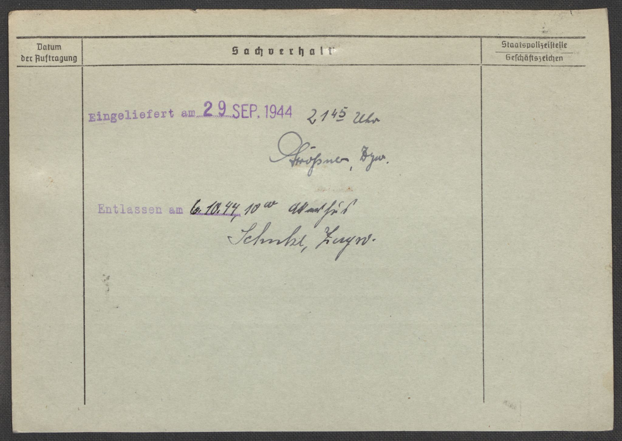 Befehlshaber der Sicherheitspolizei und des SD, AV/RA-RAFA-5969/E/Ea/Eaa/L0010: Register over norske fanger i Møllergata 19: Sø-Å, 1940-1945, p. 1155