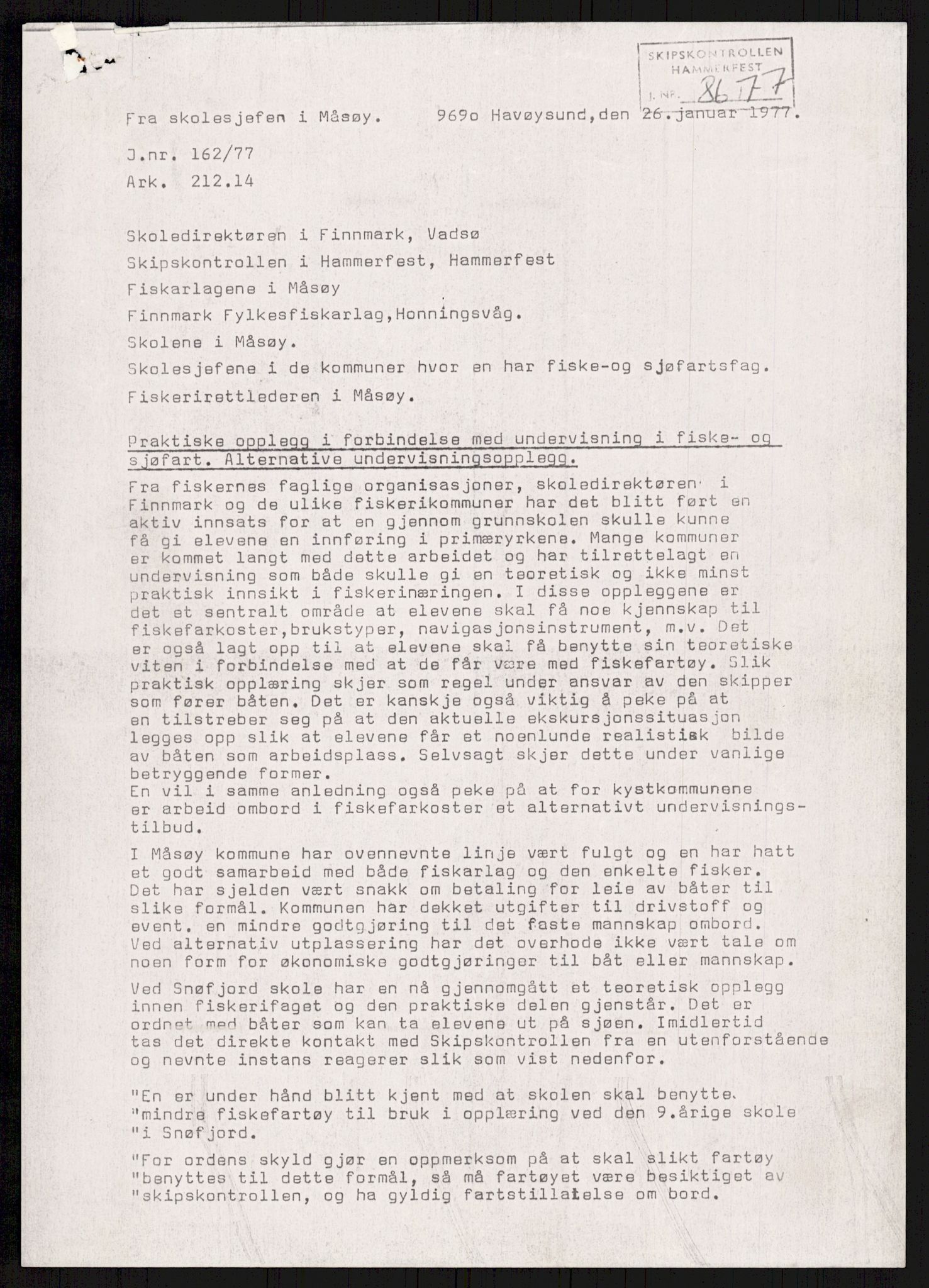 Sjøfartsdirektoratet med forløpere, generelt arkiv, AV/RA-S-1407/D/Du/Duc/L0641/0004: Skipskontrollen - Forskrifter    / Utleiebåter (2 mapper), 1977-1989, p. 105