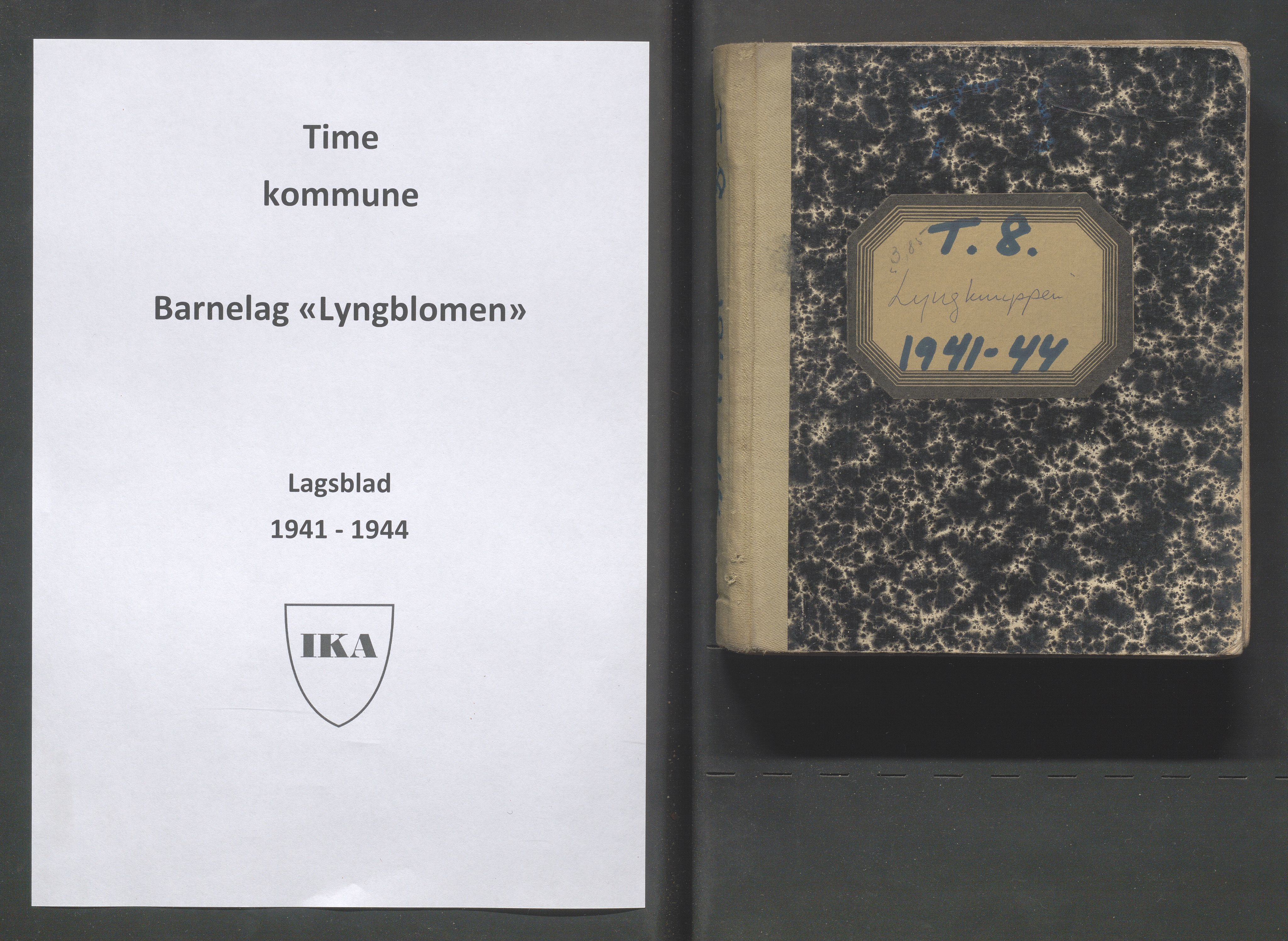 Time kommune - PA 52 Fråhaldslaget Lyngblomen - Time barnelag, IKAR/A-1182/F/L0007: Lagsblad "Lyngknuppen" , 1941-1944, p. 1