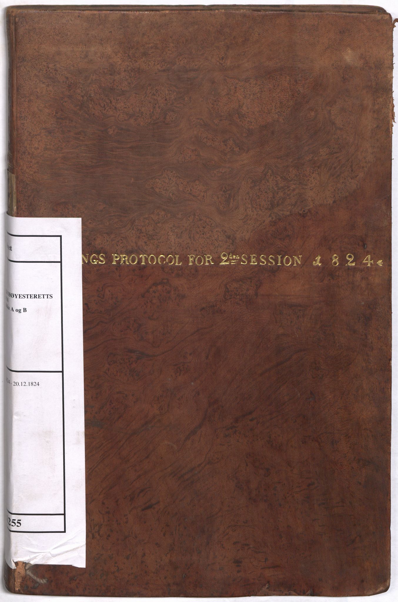 Høyesterett, RA/S-1002/E/Eb/Ebb/L0012/0001: Voteringsprotokoller / Voteringsprotokoll, 1824