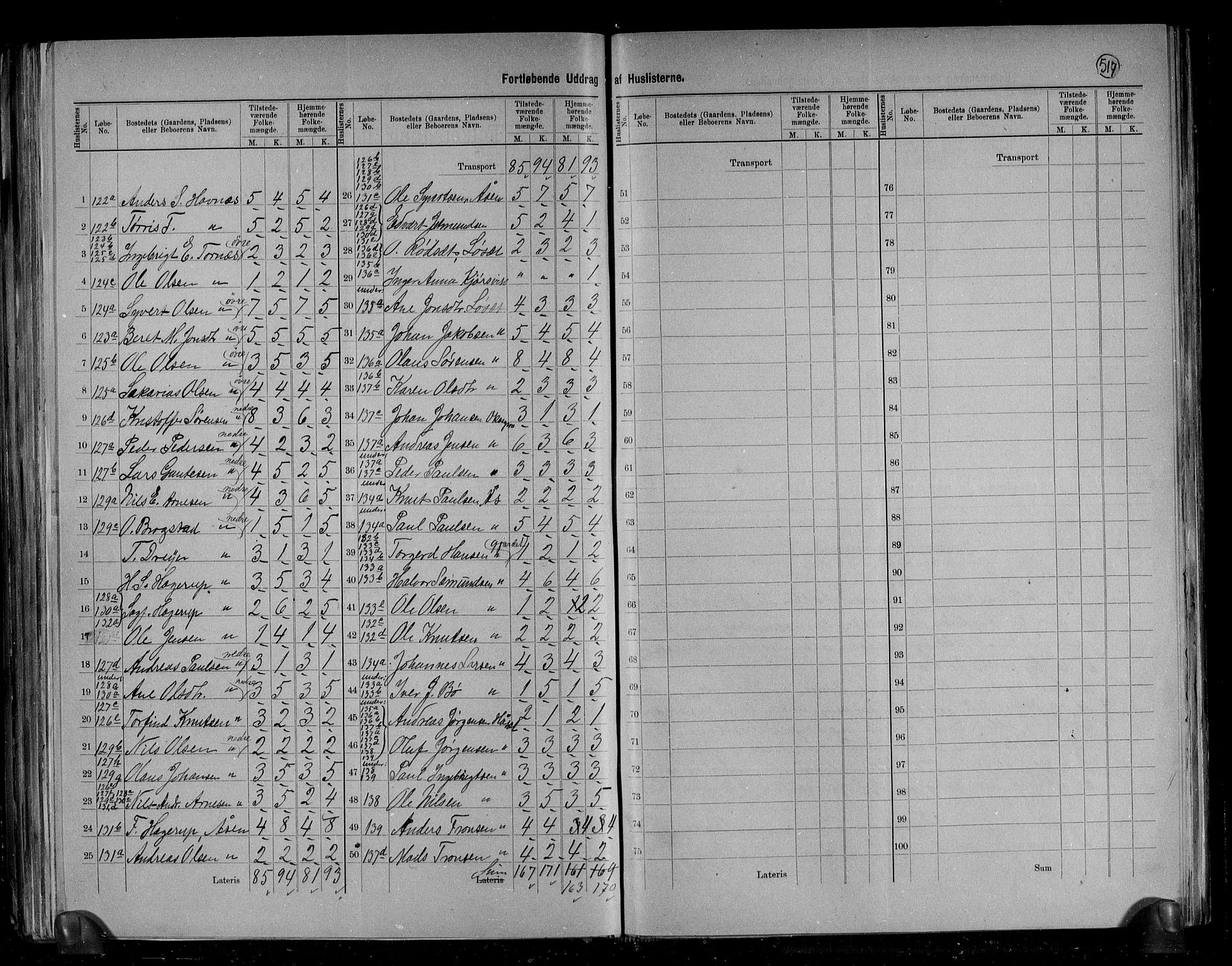 RA, 1891 census for 1548 Fræna, 1891, p. 7