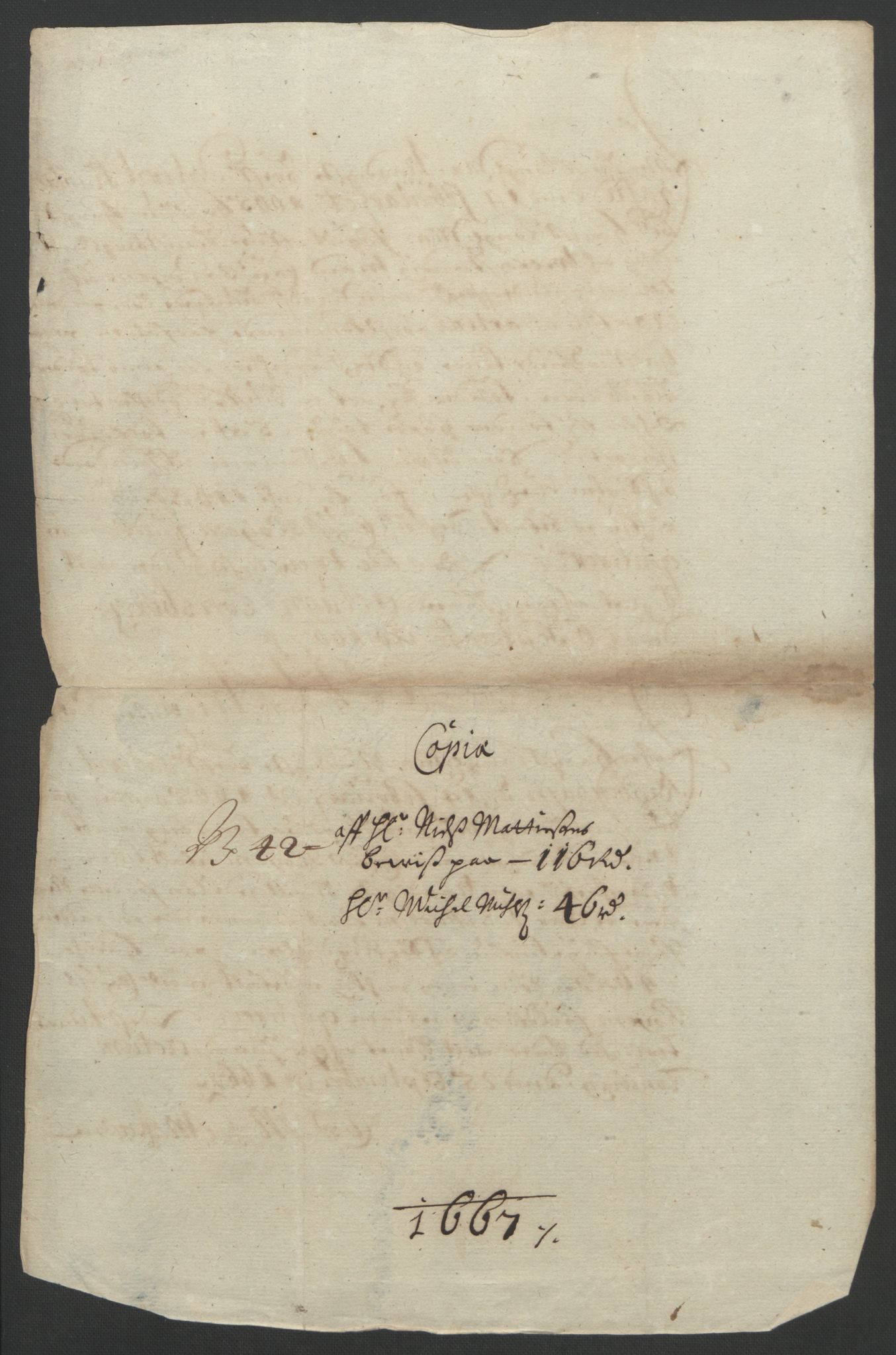 Rentekammeret inntil 1814, Reviderte regnskaper, Fogderegnskap, AV/RA-EA-4092/R32/L1842: Fogderegnskap Jarlsberg grevskap, 1664-1673, p. 105