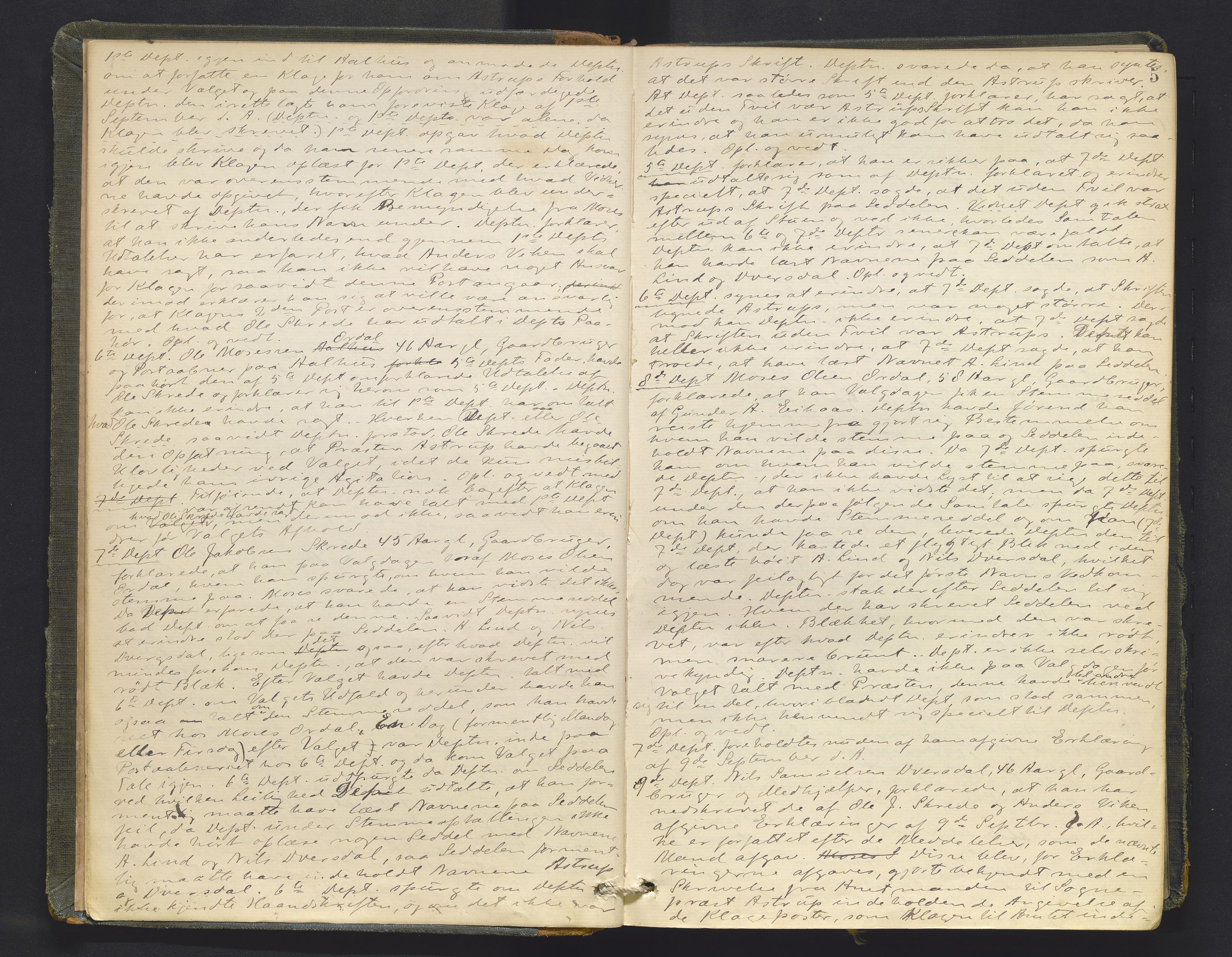 Sunnfjord tingrett, AV/SAB-A-3201/1/F/Fb/Fba/L0053: Ekstrarettsprotokoll, 1888-1897, p. 4b-5a