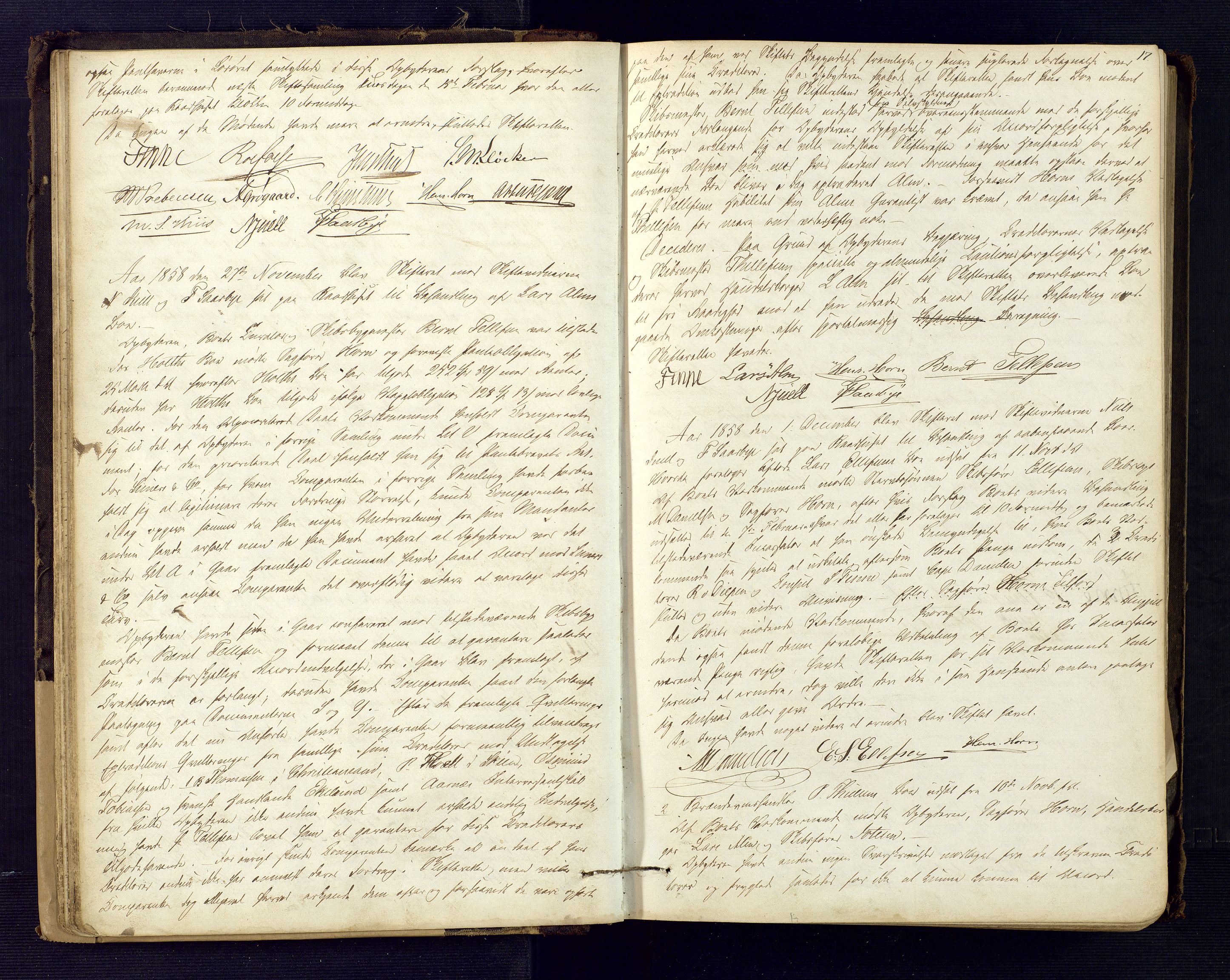 Risør byfogd, AV/SAK-1222-0005/H/Hc/L0002: Skifteprotokoll nr. 2, 1858-1871, p. 17