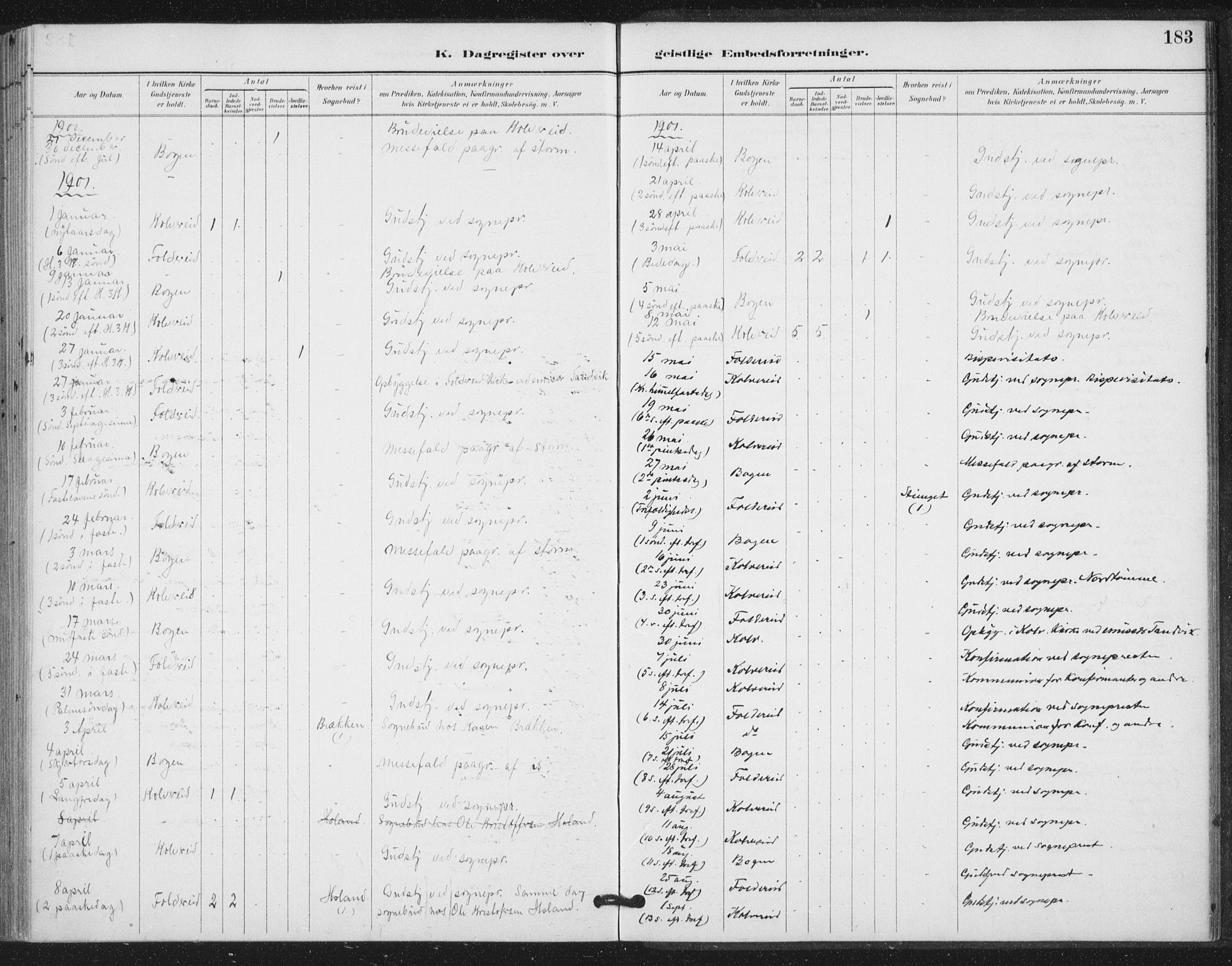 Ministerialprotokoller, klokkerbøker og fødselsregistre - Nord-Trøndelag, SAT/A-1458/783/L0660: Parish register (official) no. 783A02, 1886-1918, p. 183