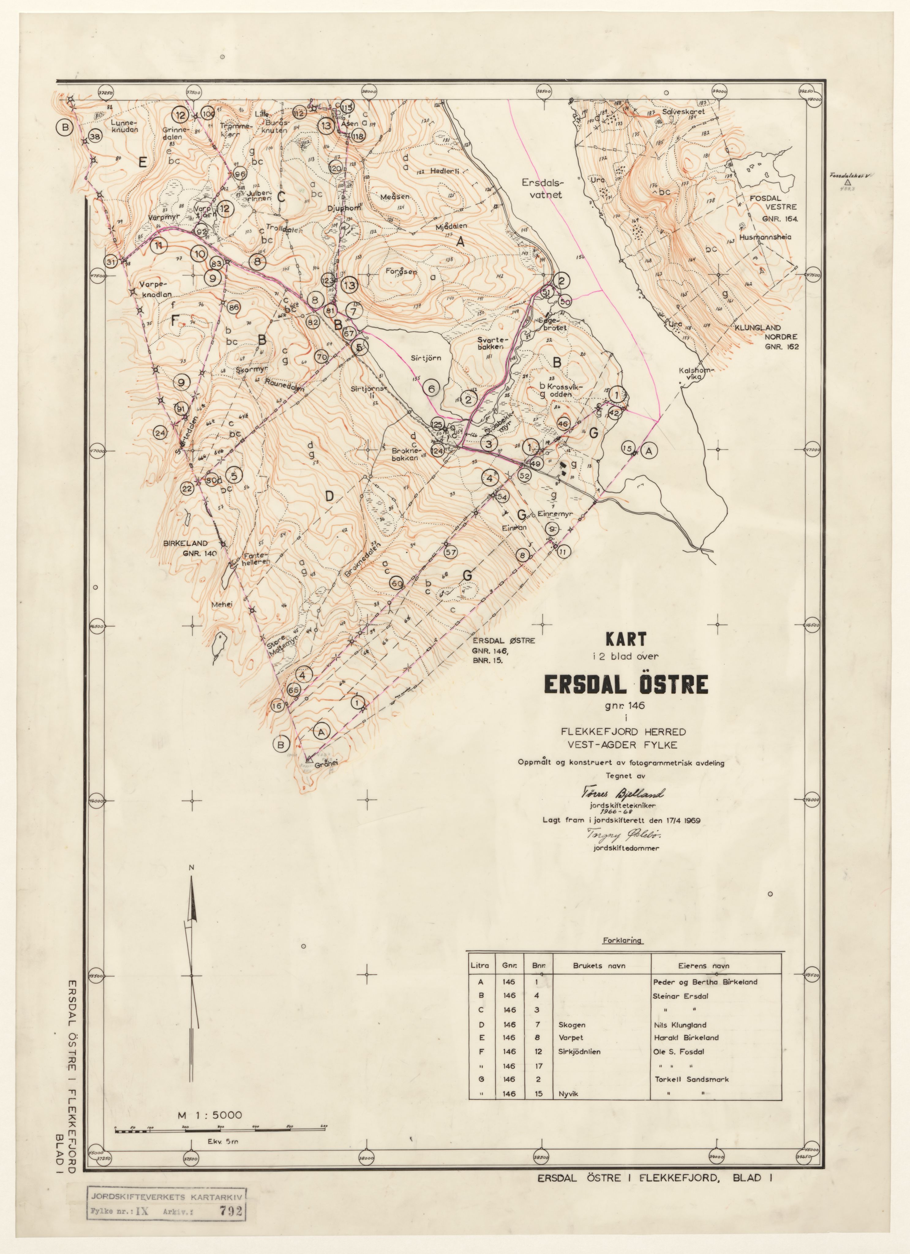 Jordskifteverkets kartarkiv, AV/RA-S-3929/T, 1859-1988, p. 1013