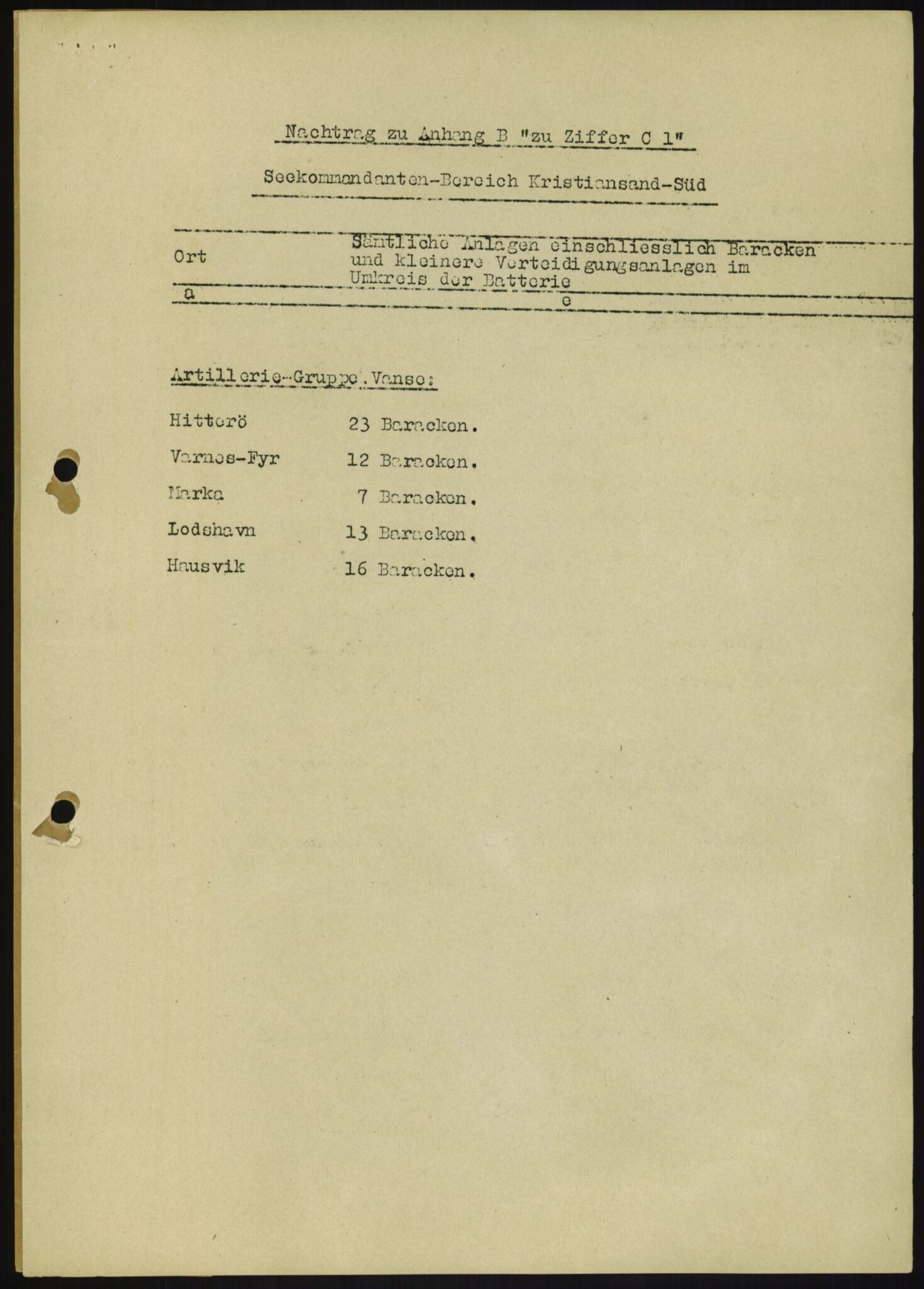 Forsvaret, Generalinspektør og sjefen for Kystartilleriet, RA/RAFA-2045/F/Fa/L0016: Tyske oversiktskarter over festningsanlegg, 1940-1945, p. 117