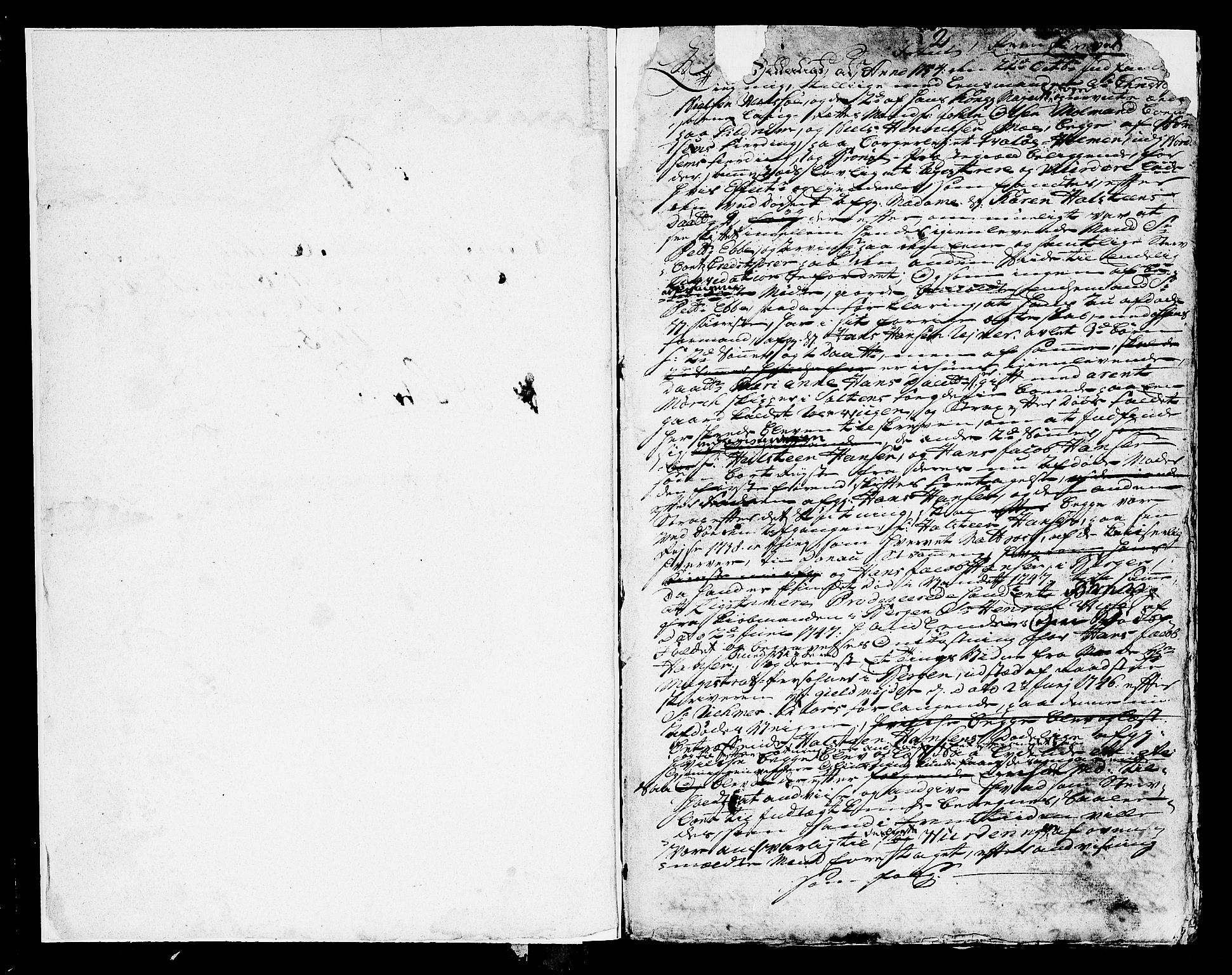 Helgeland sorenskriveri, SAT/A-0004/3/3A/L0032: Konseptprotokoll 17, 1755, p. 1b-2a