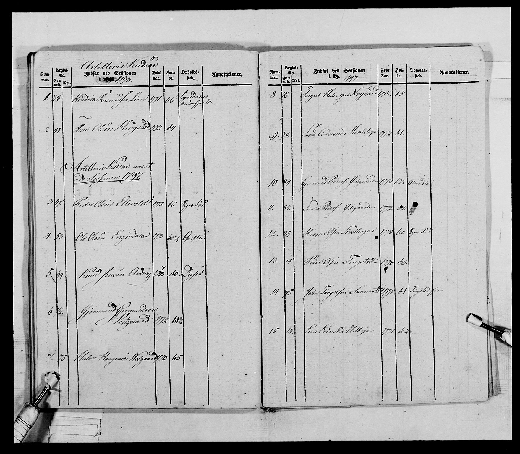 Generalitets- og kommissariatskollegiet, Det kongelige norske kommissariatskollegium, AV/RA-EA-5420/E/Eh/L0027: Skiløperkompaniene, 1812-1832, p. 559