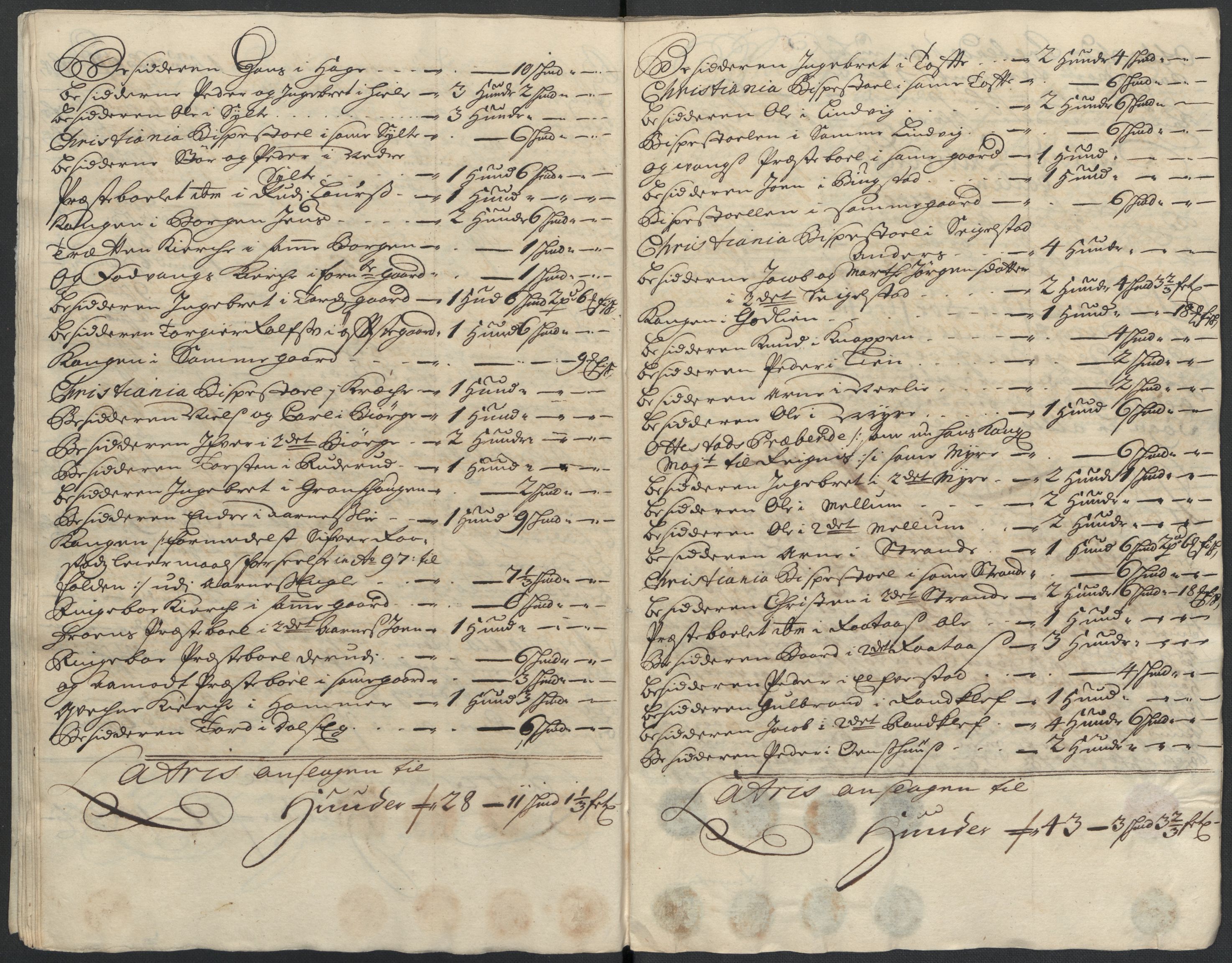 Rentekammeret inntil 1814, Reviderte regnskaper, Fogderegnskap, AV/RA-EA-4092/R17/L1179: Fogderegnskap Gudbrandsdal, 1708-1710, p. 71