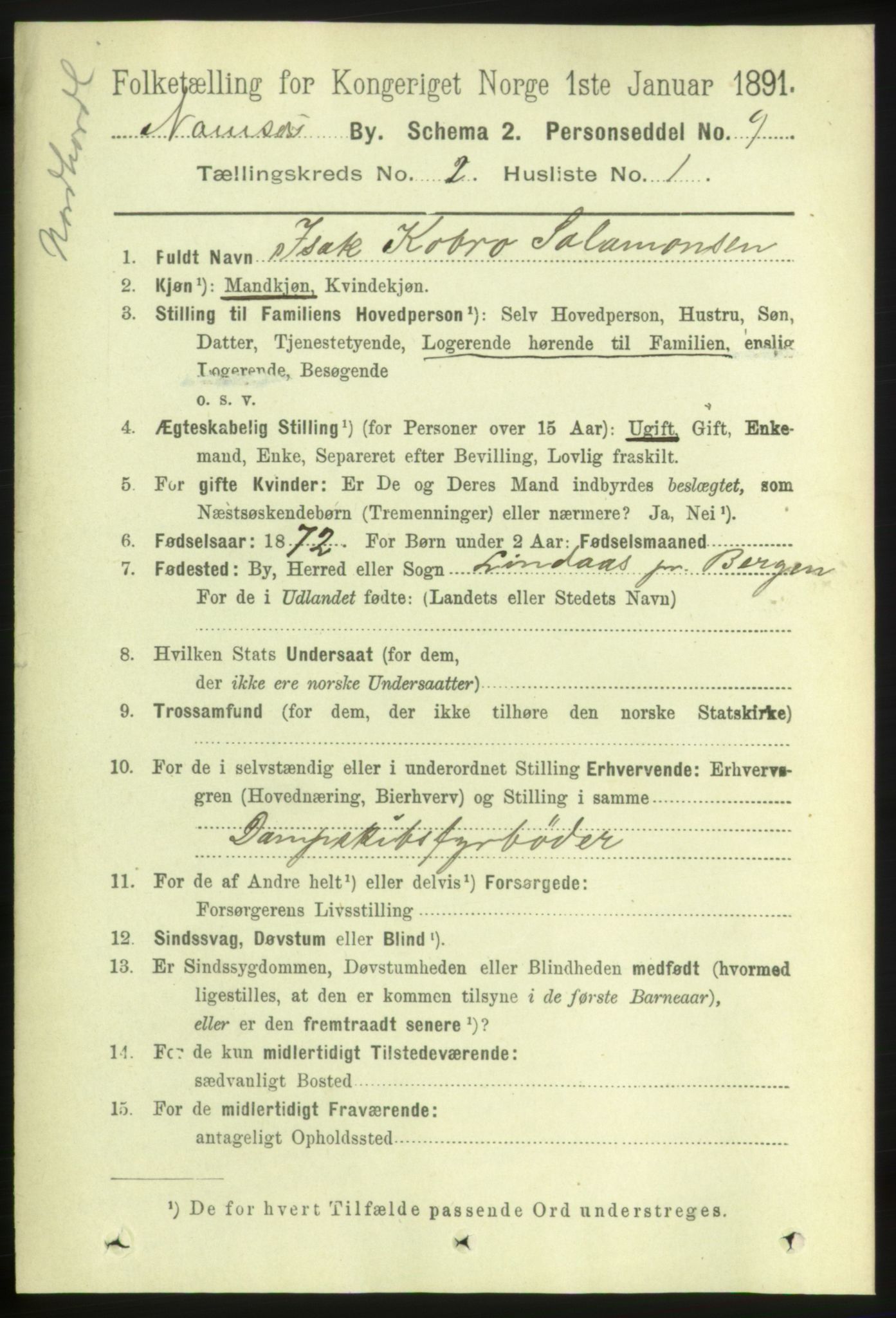 RA, 1891 census for 1703 Namsos, 1891, p. 514