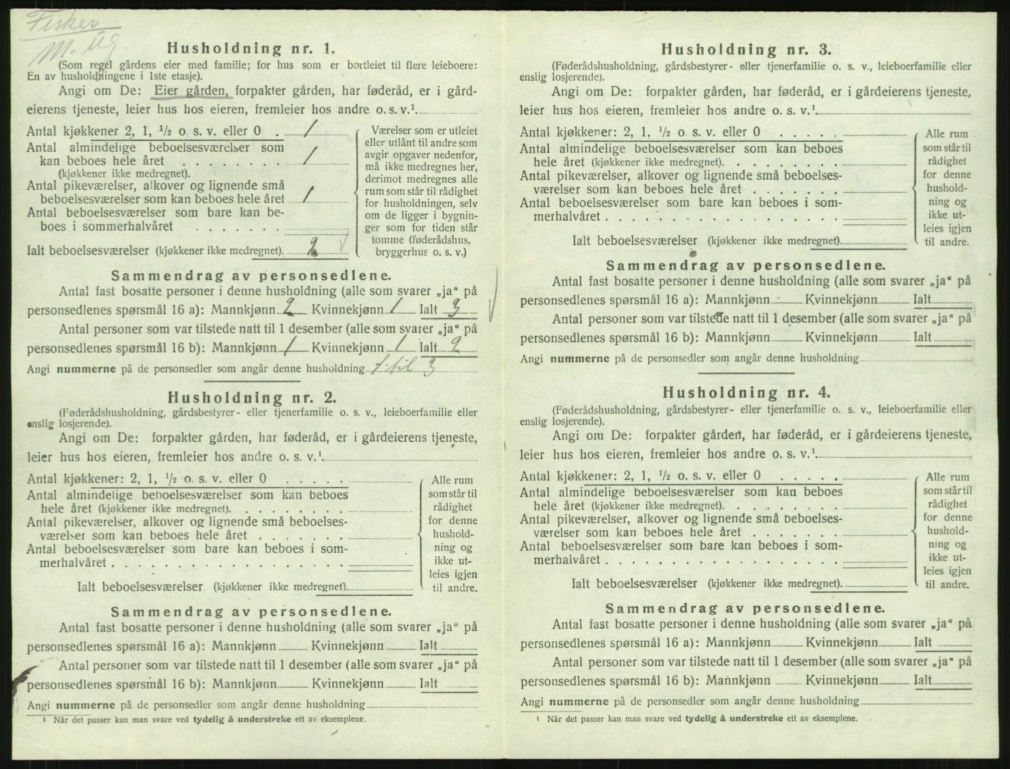 SAT, 1920 census for Stemshaug, 1920, p. 289