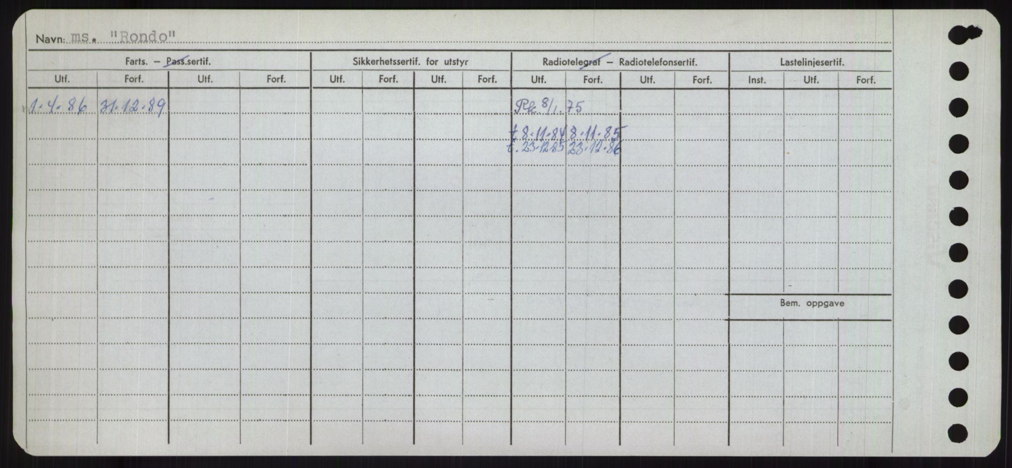 Sjøfartsdirektoratet med forløpere, Skipsmålingen, RA/S-1627/H/Ha/L0004/0002: Fartøy, Mas-R / Fartøy, Odin-R, p. 824