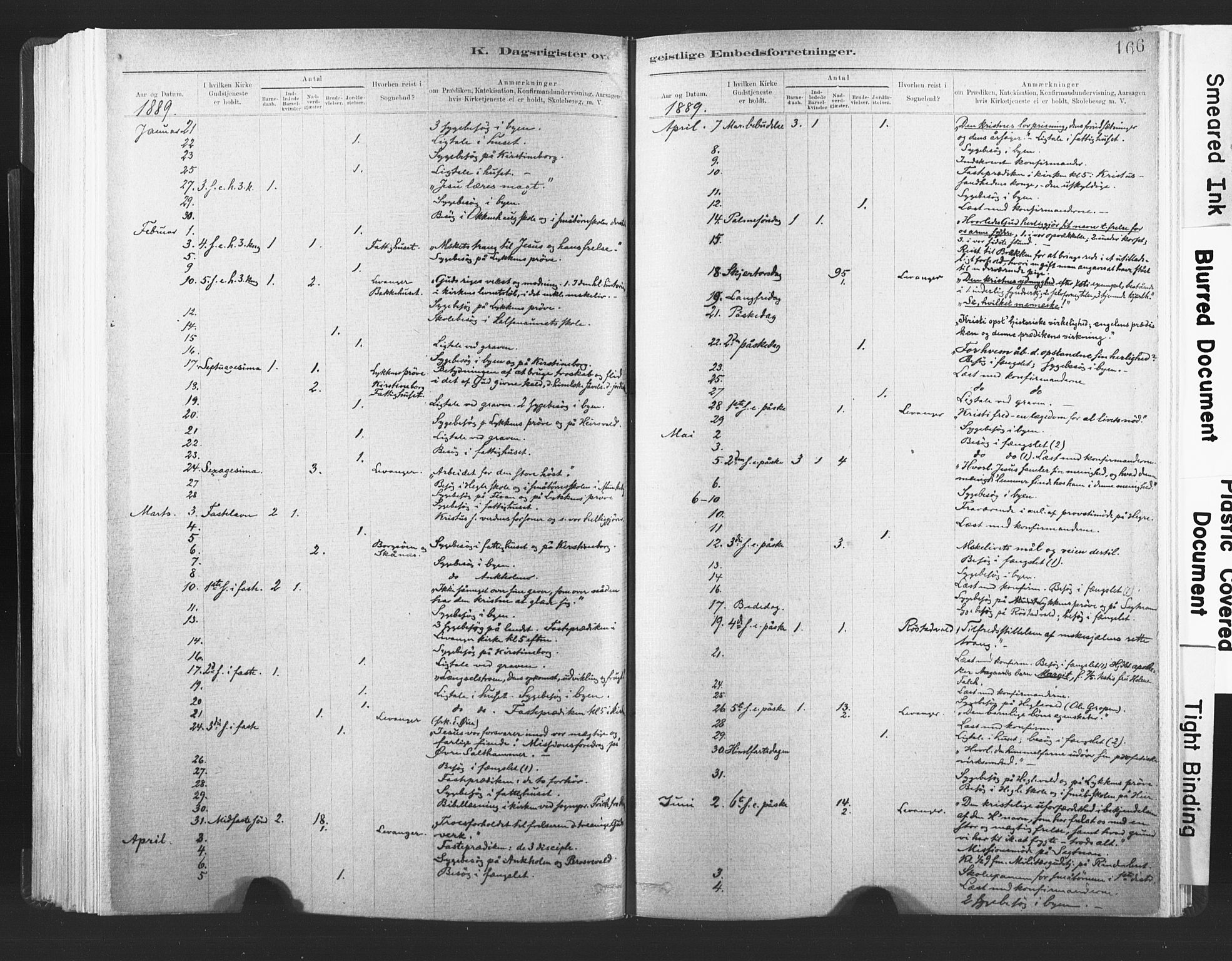 Ministerialprotokoller, klokkerbøker og fødselsregistre - Nord-Trøndelag, SAT/A-1458/720/L0189: Parish register (official) no. 720A05, 1880-1911, p. 166