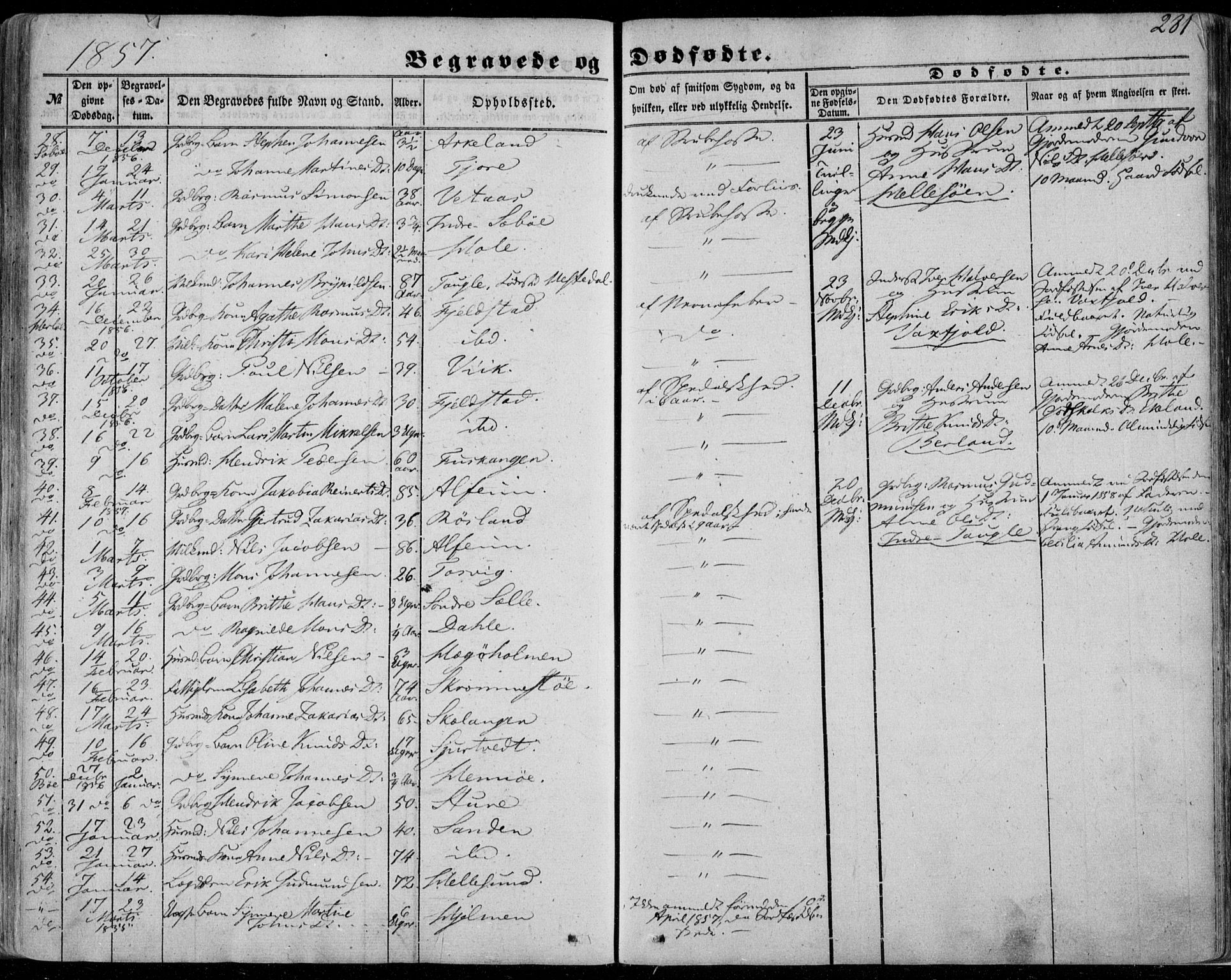 Manger sokneprestembete, SAB/A-76801/H/Haa: Parish register (official) no. A 6, 1849-1859, p. 281