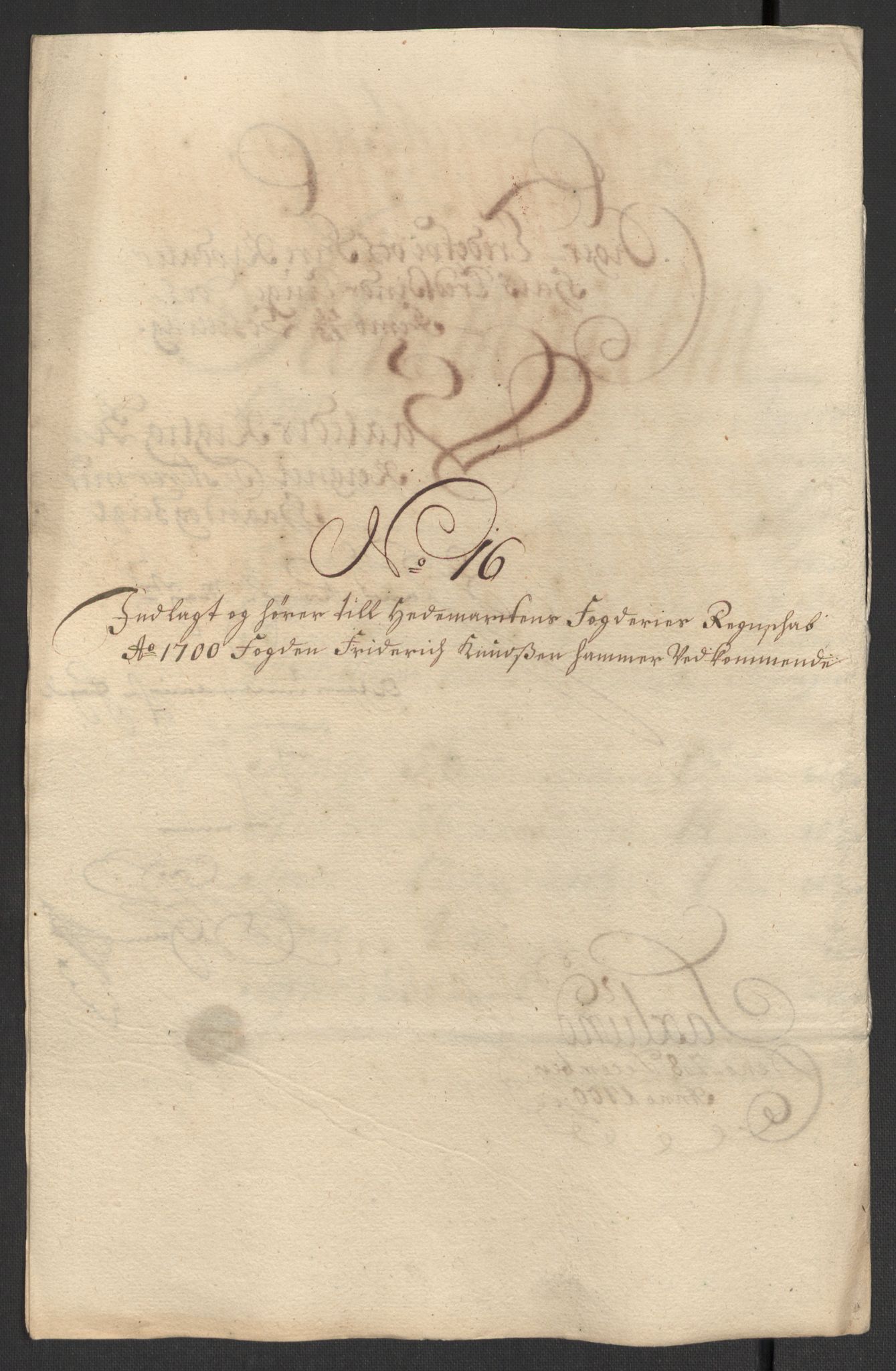 Rentekammeret inntil 1814, Reviderte regnskaper, Fogderegnskap, AV/RA-EA-4092/R16/L1039: Fogderegnskap Hedmark, 1700, p. 187