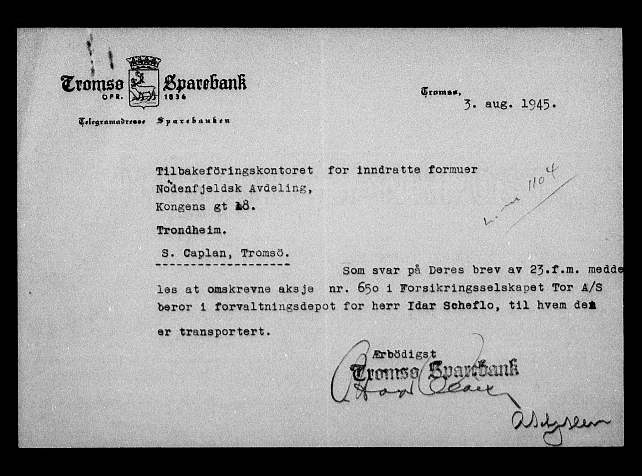 Justisdepartementet, Tilbakeføringskontoret for inndratte formuer, AV/RA-S-1564/H/Hc/Hcb/L0911: --, 1945-1947, p. 535