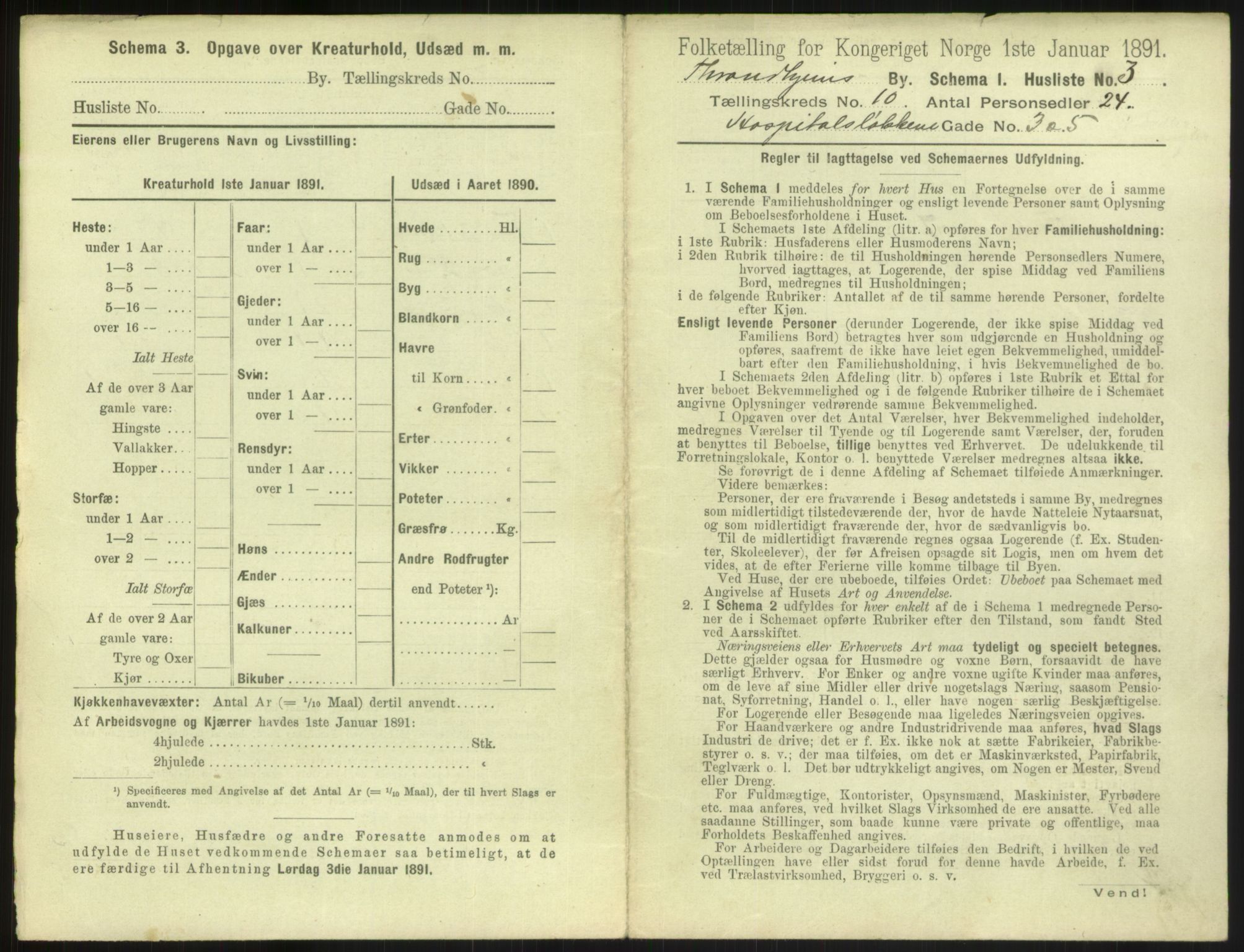 RA, 1891 census for 1601 Trondheim, 1891, p. 1158