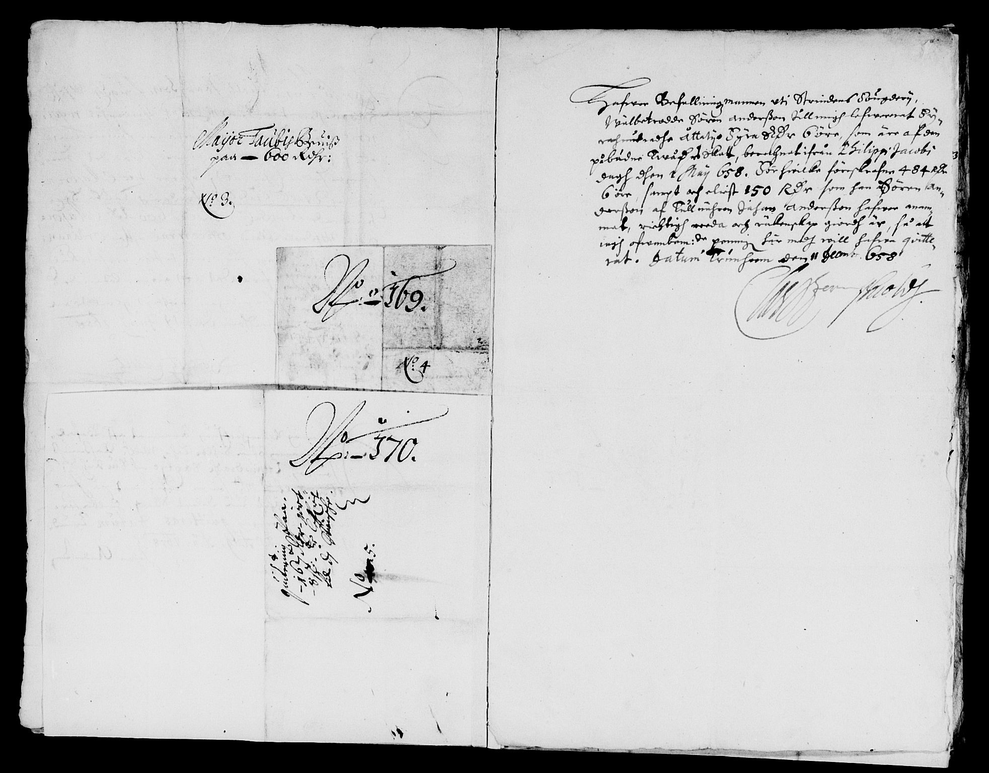 Rentekammeret inntil 1814, Reviderte regnskaper, Lensregnskaper, AV/RA-EA-5023/R/Rb/Rbw/L0137: Trondheim len, 1658-1659