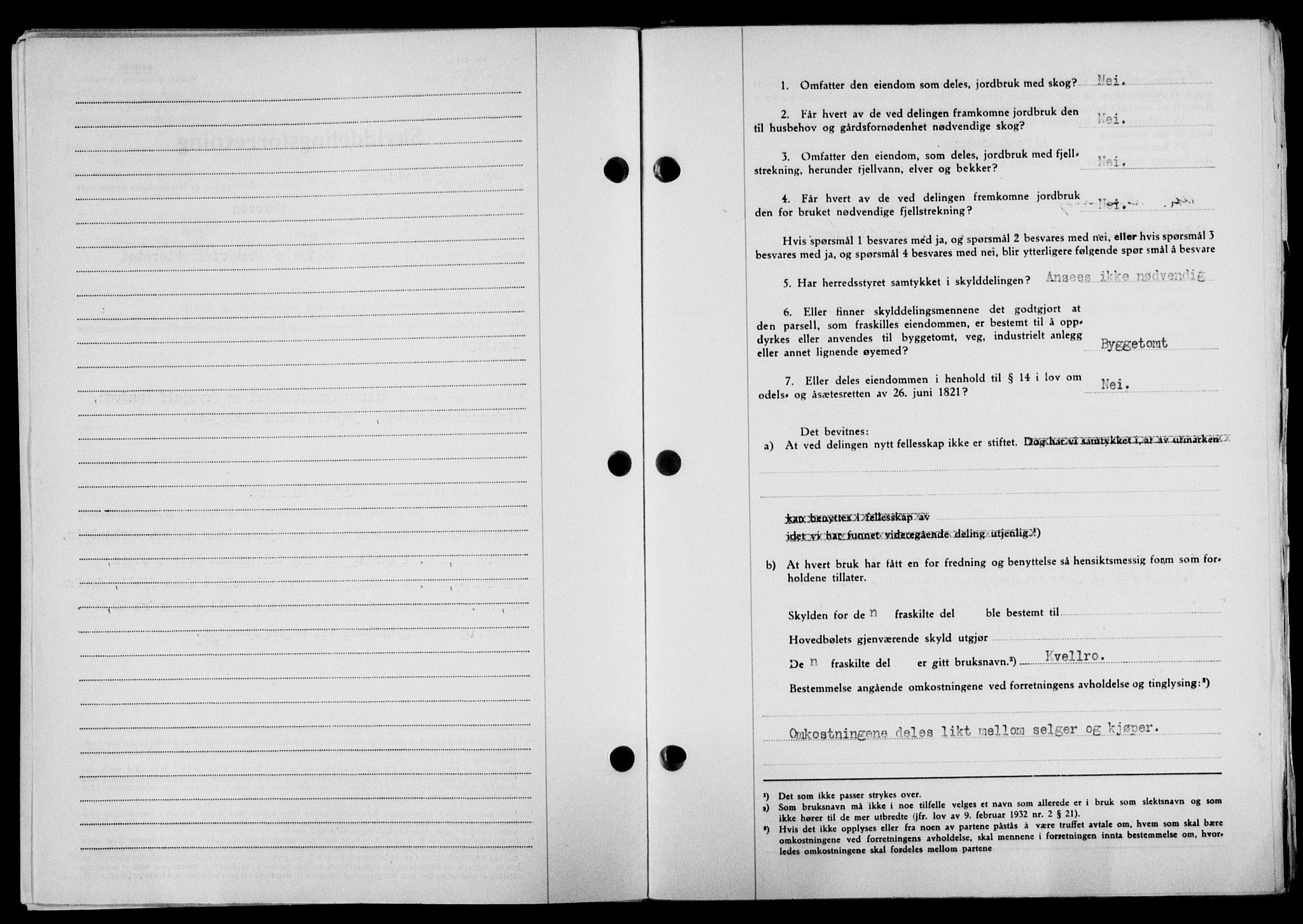 Lofoten sorenskriveri, SAT/A-0017/1/2/2C/L0020a: Mortgage book no. 20a, 1948-1949, Diary no: : 2856/1948
