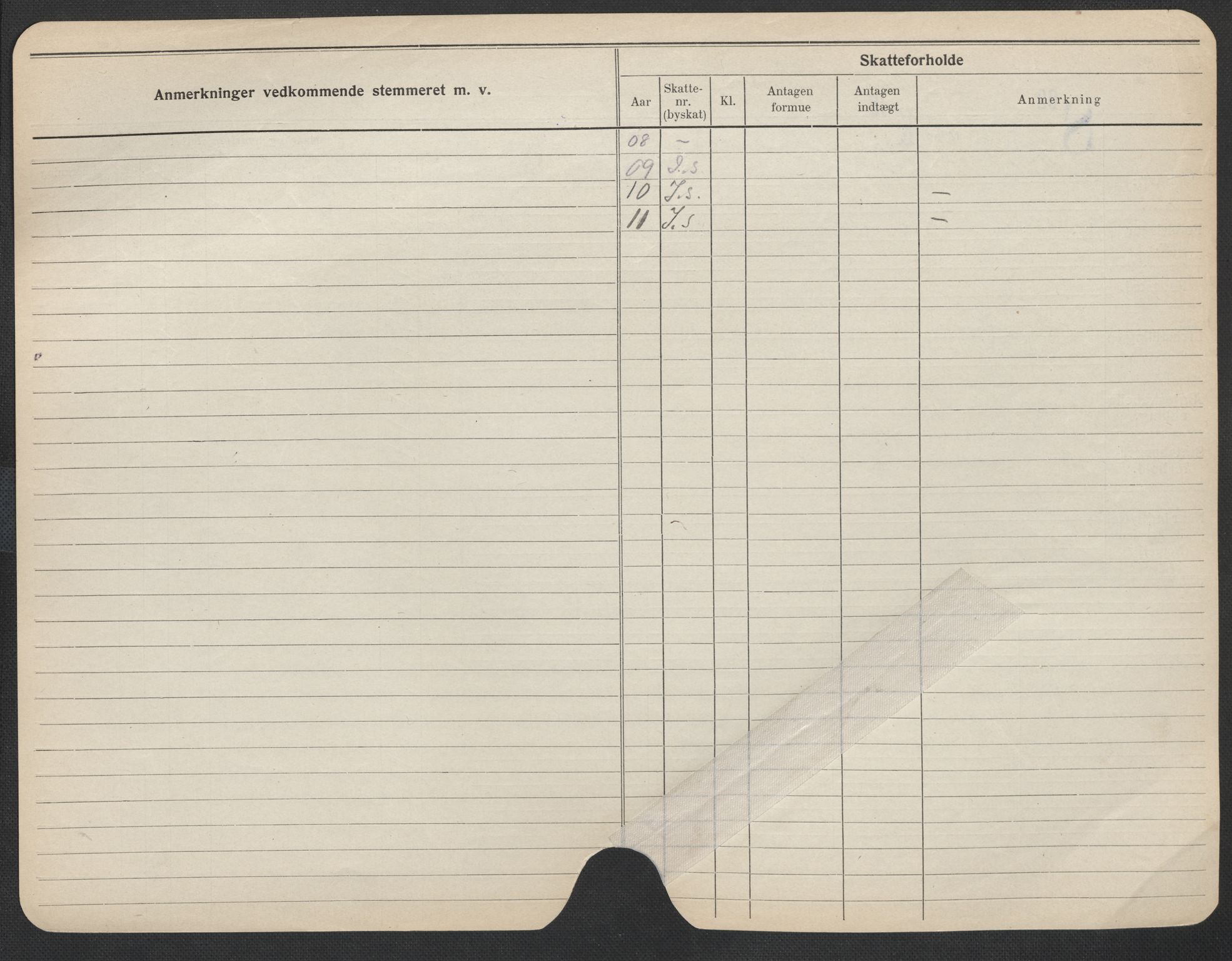 Oslo folkeregister, Registerkort, SAO/A-11715/F/Fa/Fac/L0009: Menn, 1906-1914, p. 726b