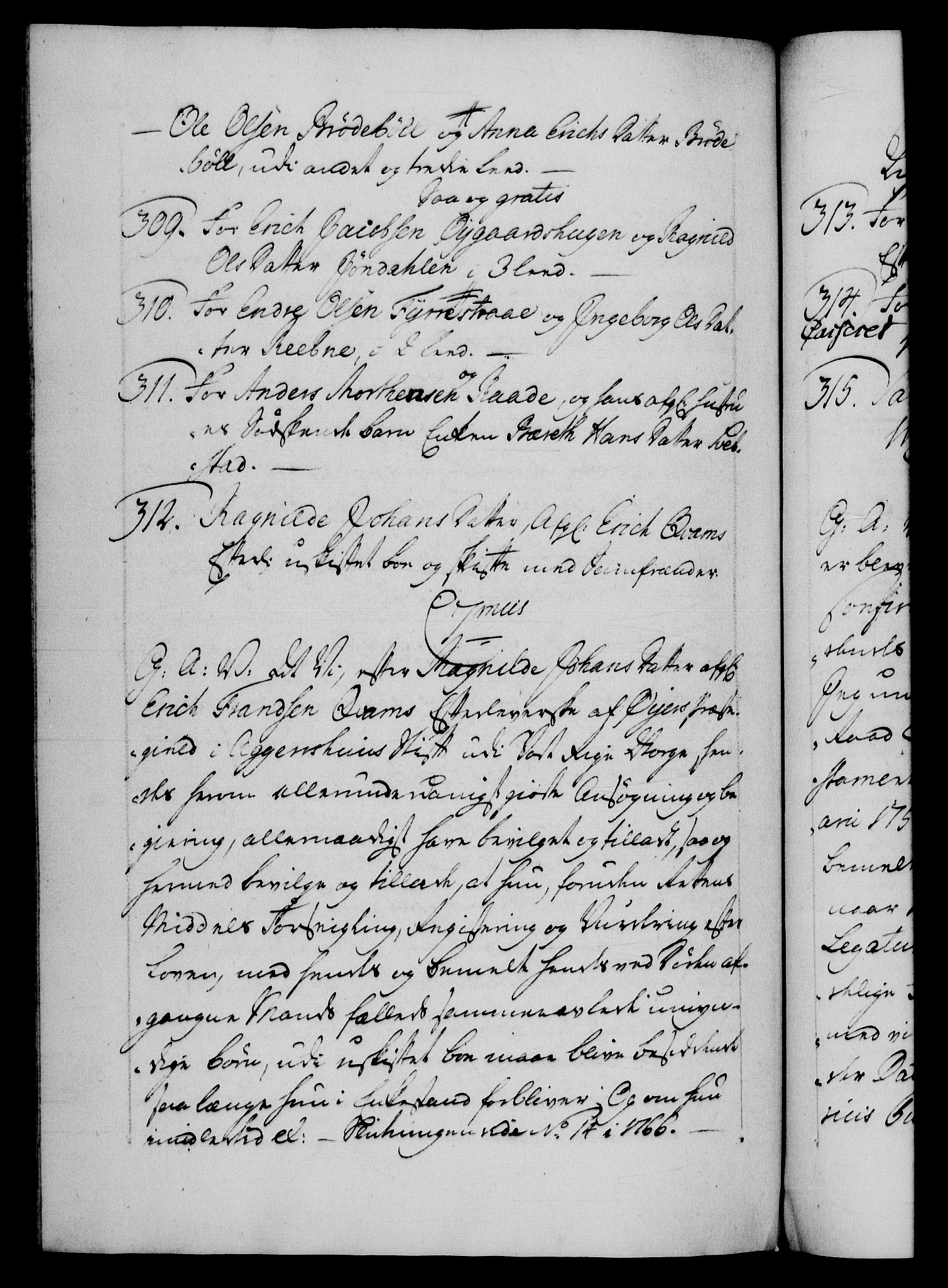 Danske Kanselli 1572-1799, AV/RA-EA-3023/F/Fc/Fca/Fcaa/L0043: Norske registre, 1766-1768, p. 644b