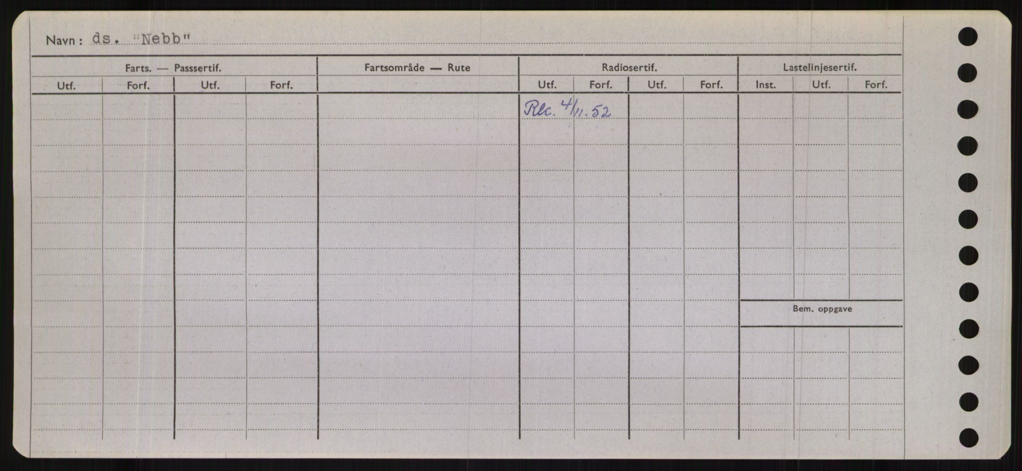 Sjøfartsdirektoratet med forløpere, Skipsmålingen, RA/S-1627/H/Hb/L0003: Fartøy, I-N, p. 402