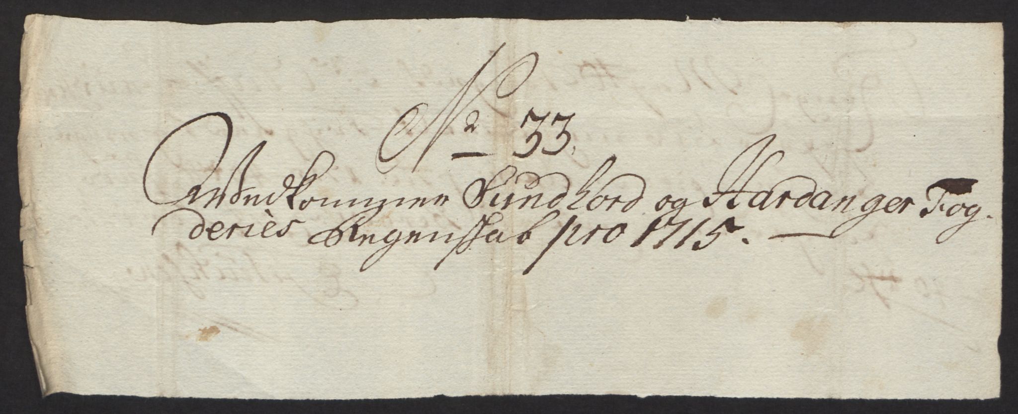 Rentekammeret inntil 1814, Reviderte regnskaper, Fogderegnskap, AV/RA-EA-4092/R48/L2991: Fogderegnskap Sunnhordland og Hardanger, 1715, p. 228