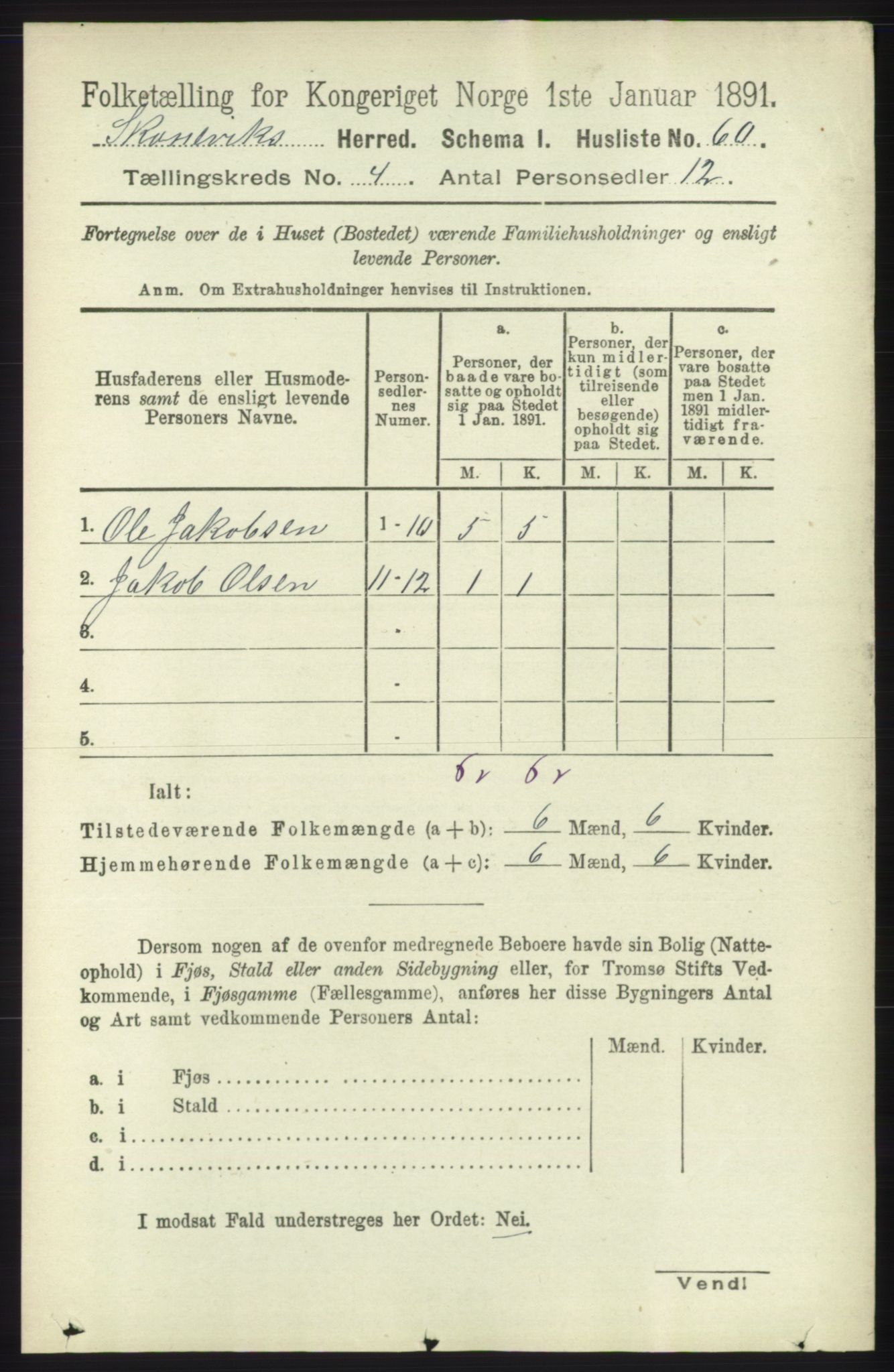 RA, 1891 census for 1212 Skånevik, 1891, p. 839