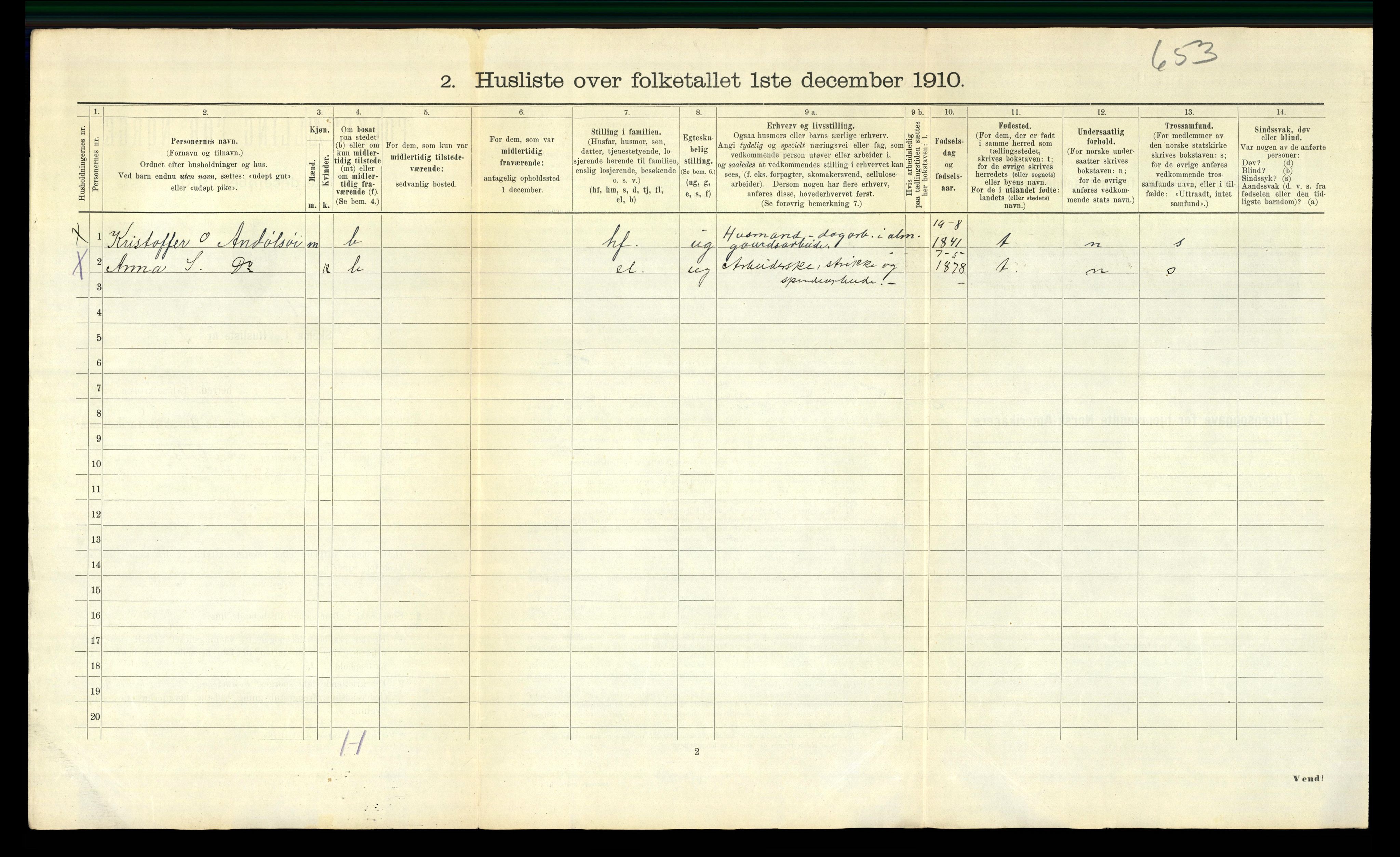 RA, 1910 census for Orkdal, 1910, p. 2158